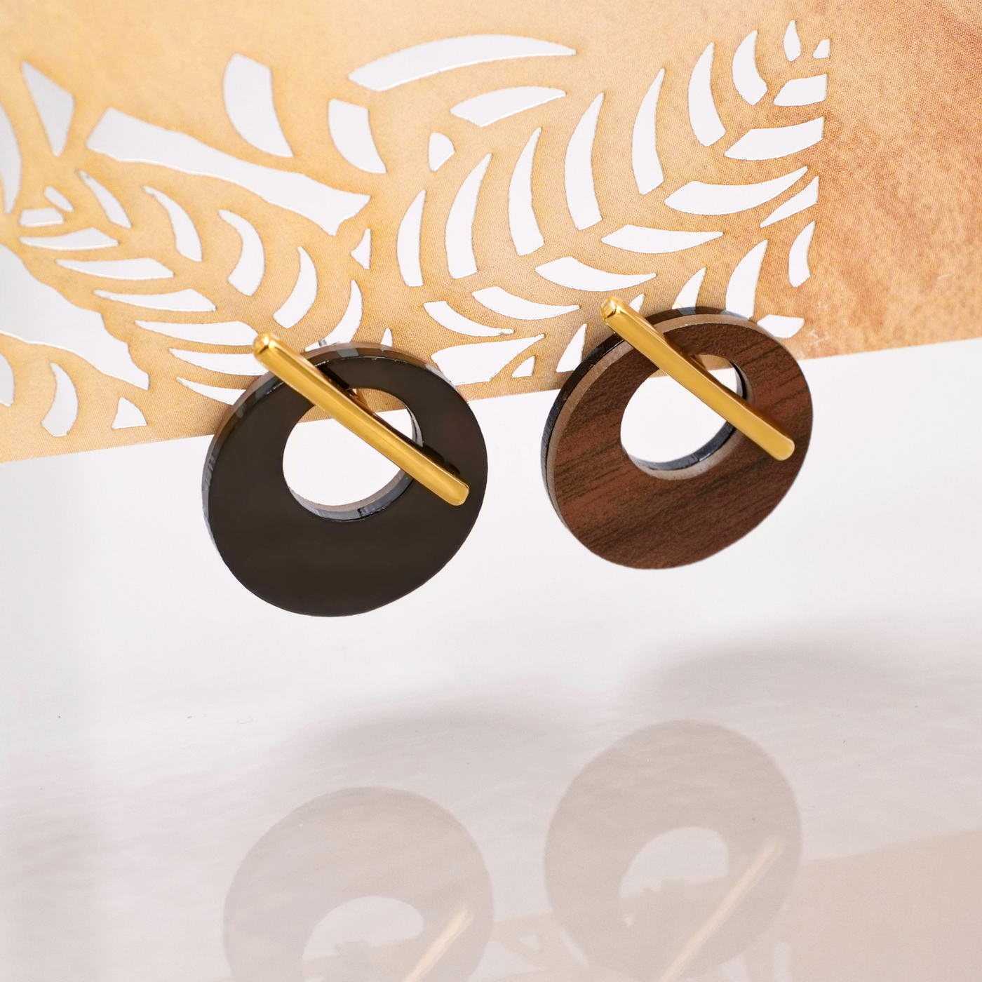 Plexiglass Round Double-side Earrings — Earrings from Toolittle — additional view 8