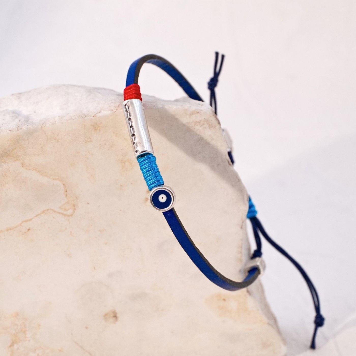 Evil Eye Leather Men's Bracelet — Bracelets from Toolittle — additional view 3