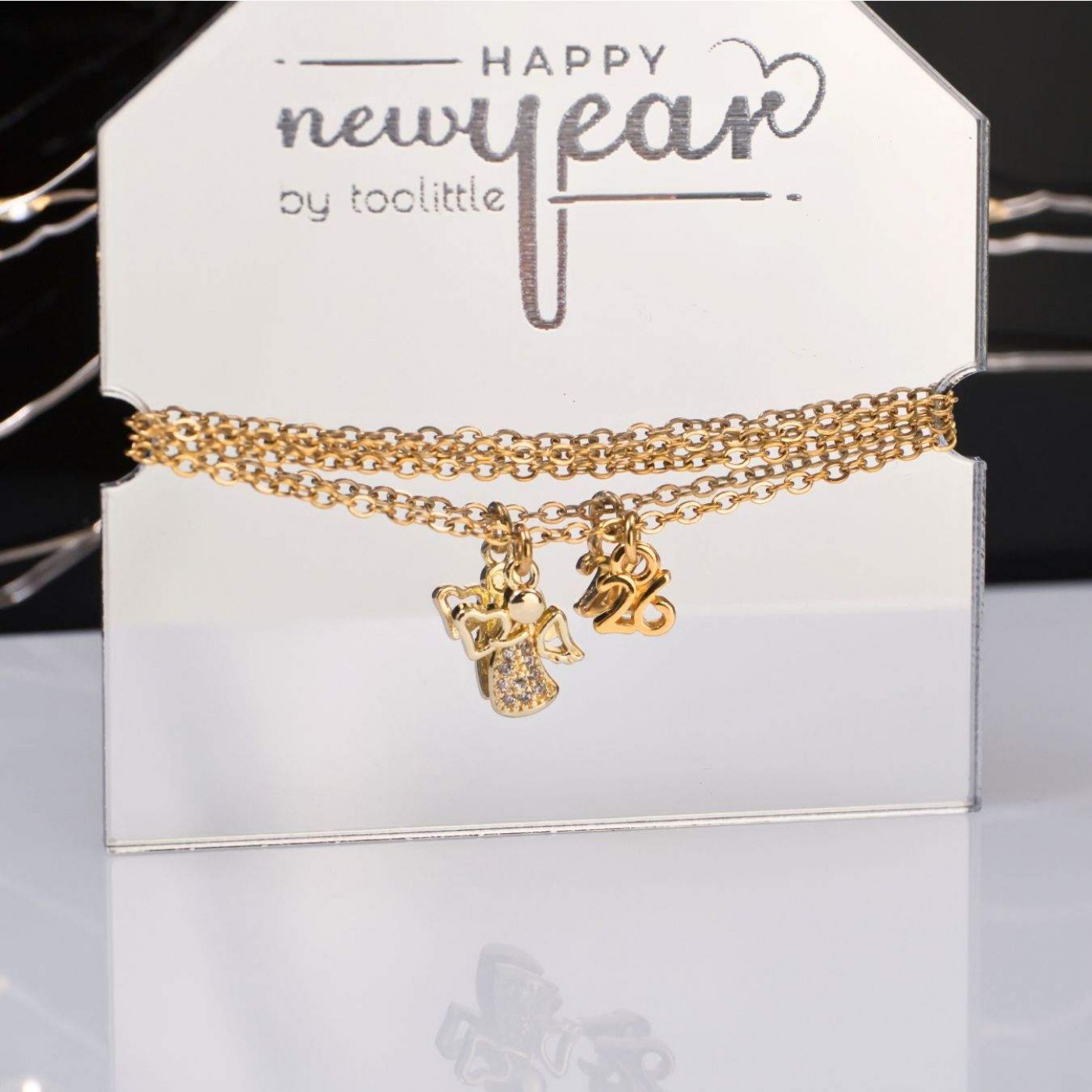 Lucky 2026 Necklace - Rhinestone Angel — Pendants & charms from Toolittle — additional view 4