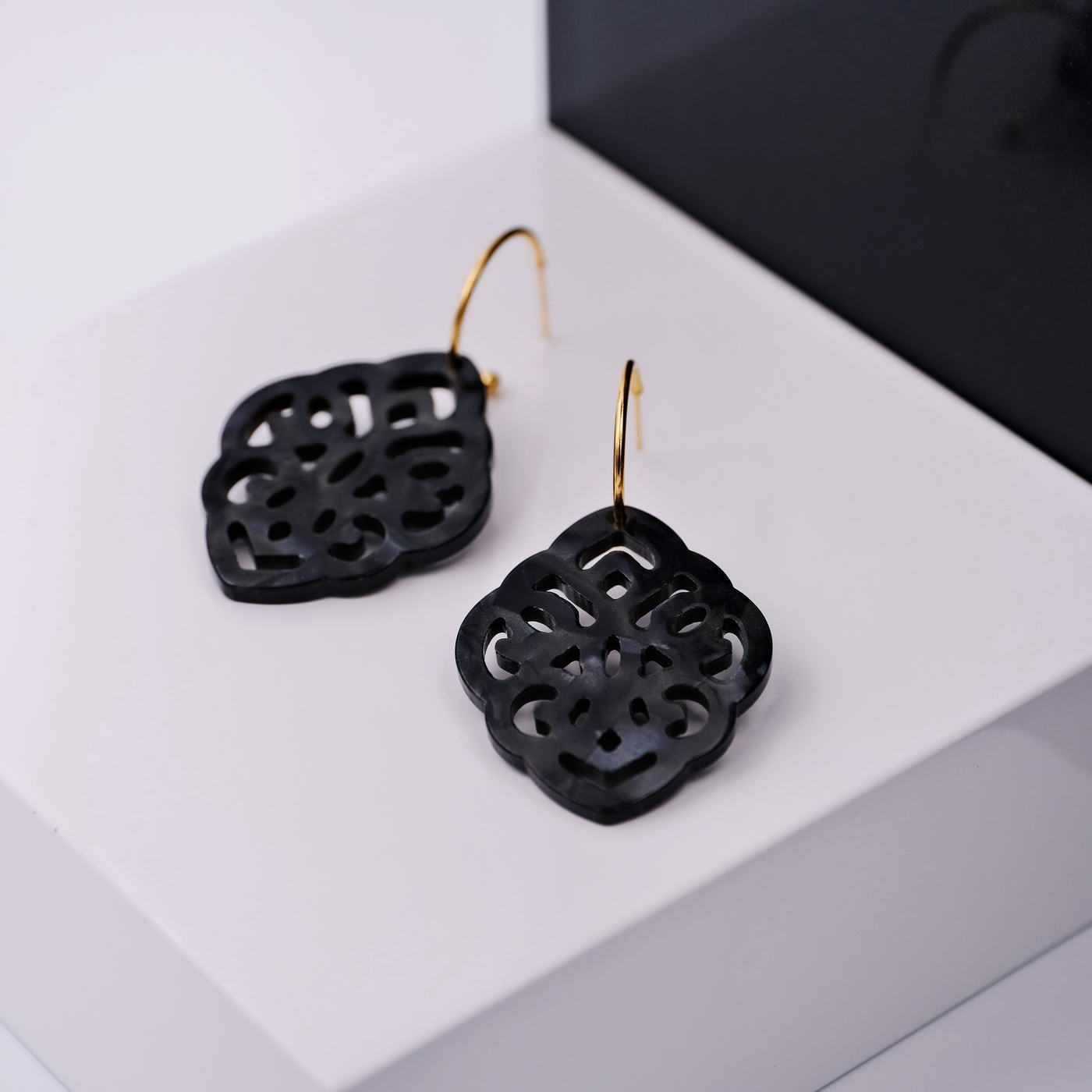 Resin broderie earrings — Earrings from Toolittle — additional view 6