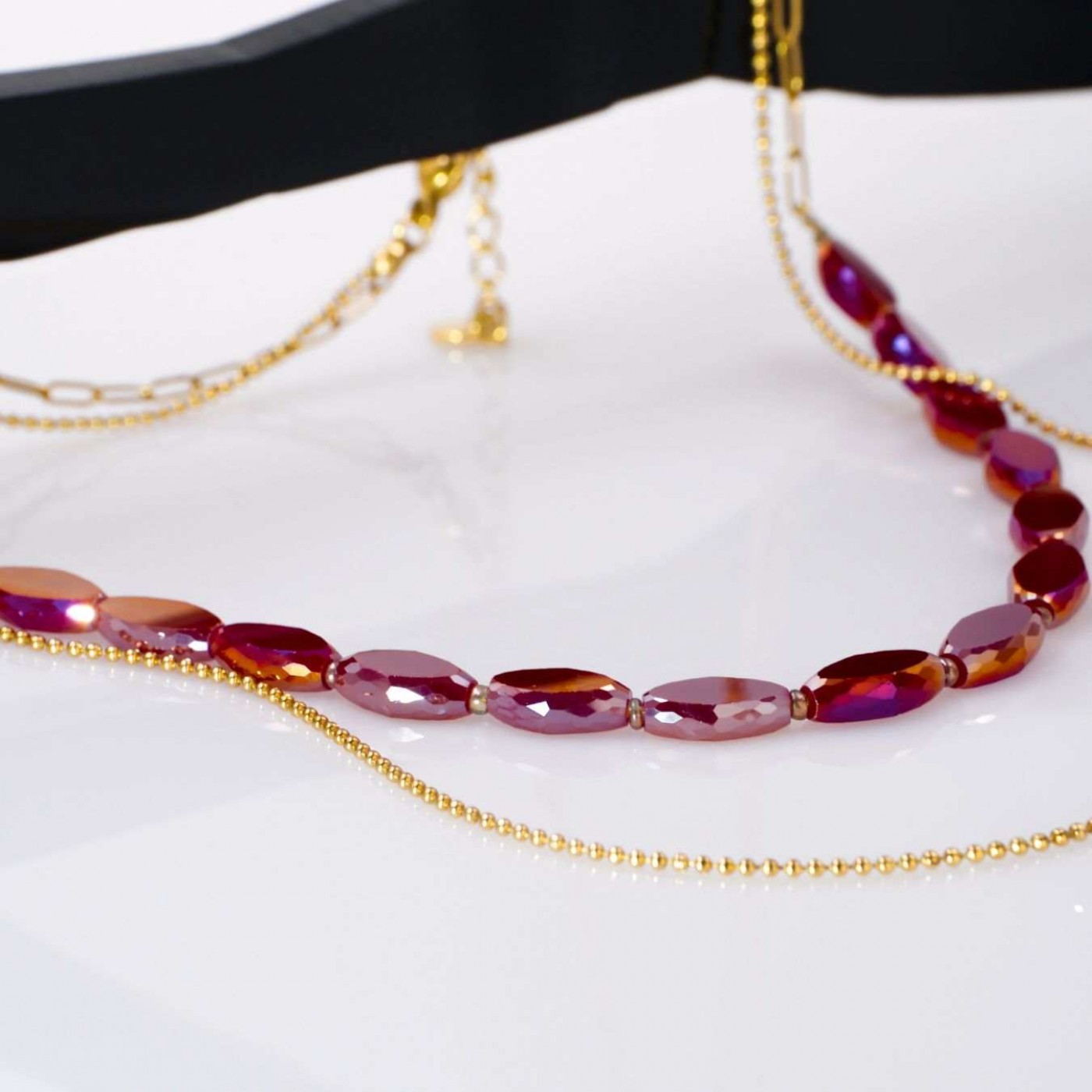 Crystal Jewelry: Handmade Layered Necklace — Necklaces from Toolittle — additional view 2