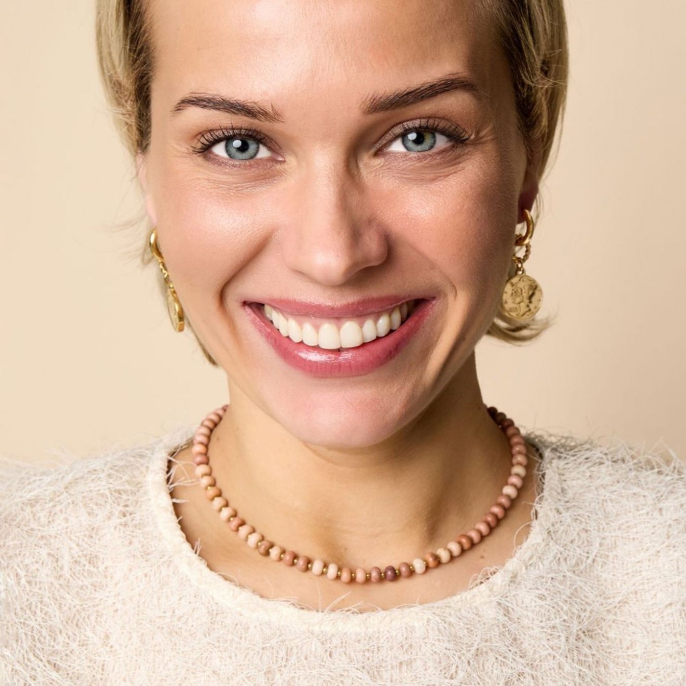 Stainless Steel Jewelry: Handmade Agate Necklace — Necklaces from Toolittle — additional view 2