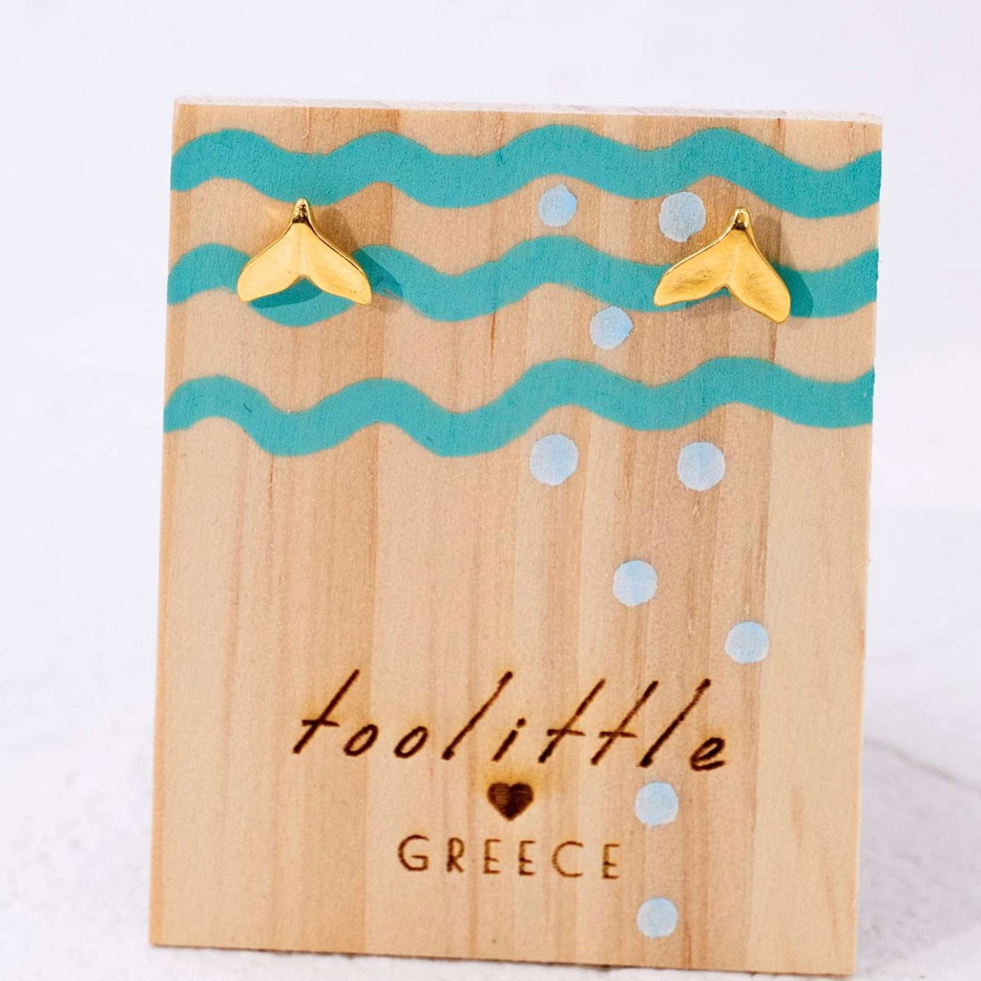 Fishtail Stud Earrings — Earrings from Toolittle — additional view 3
