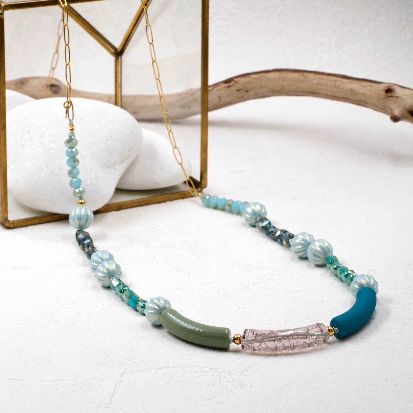 Long Necklace of Stainless Steel