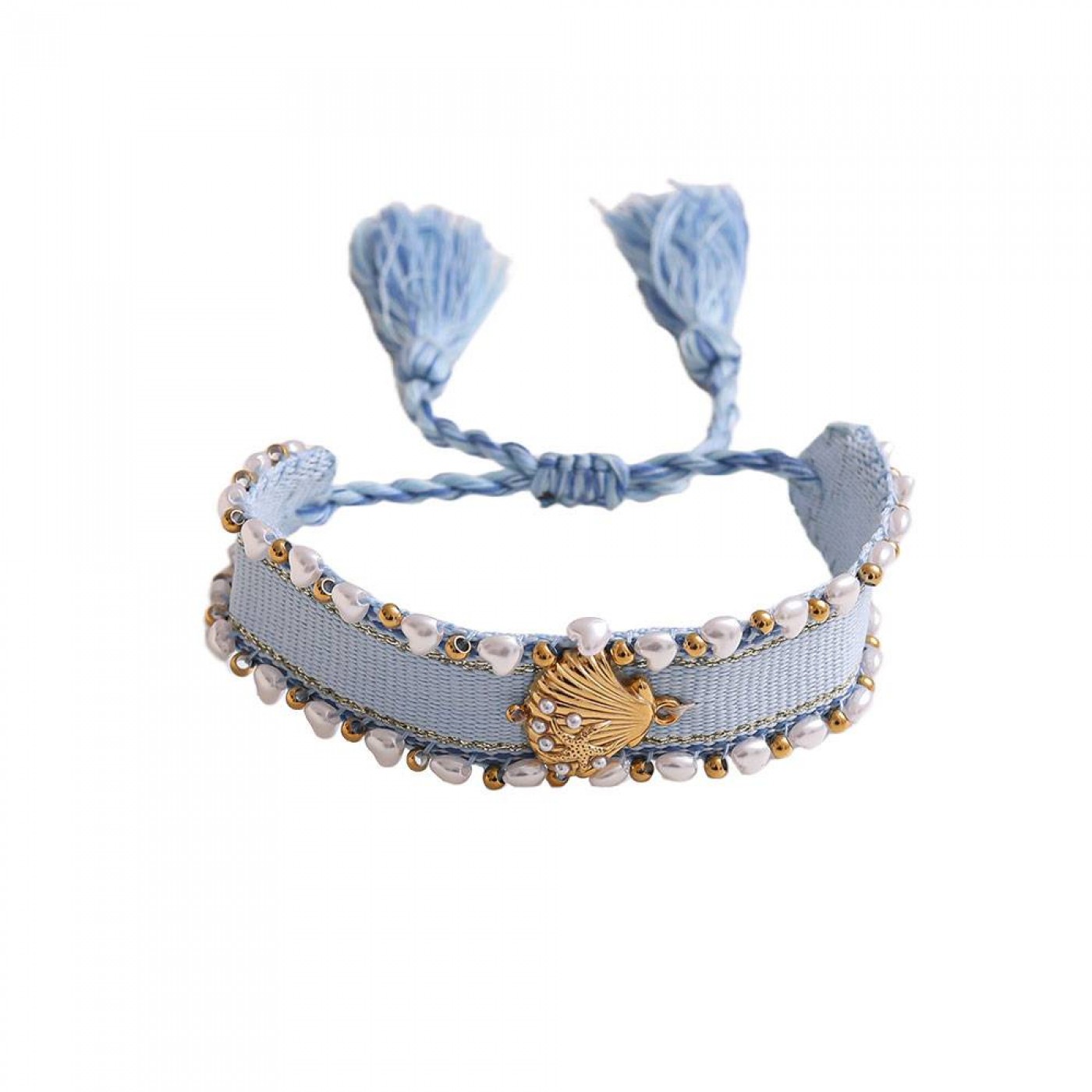 Shell Fabric Bracelet | Color Selection — Bracelets from Toolittle — additional view 6