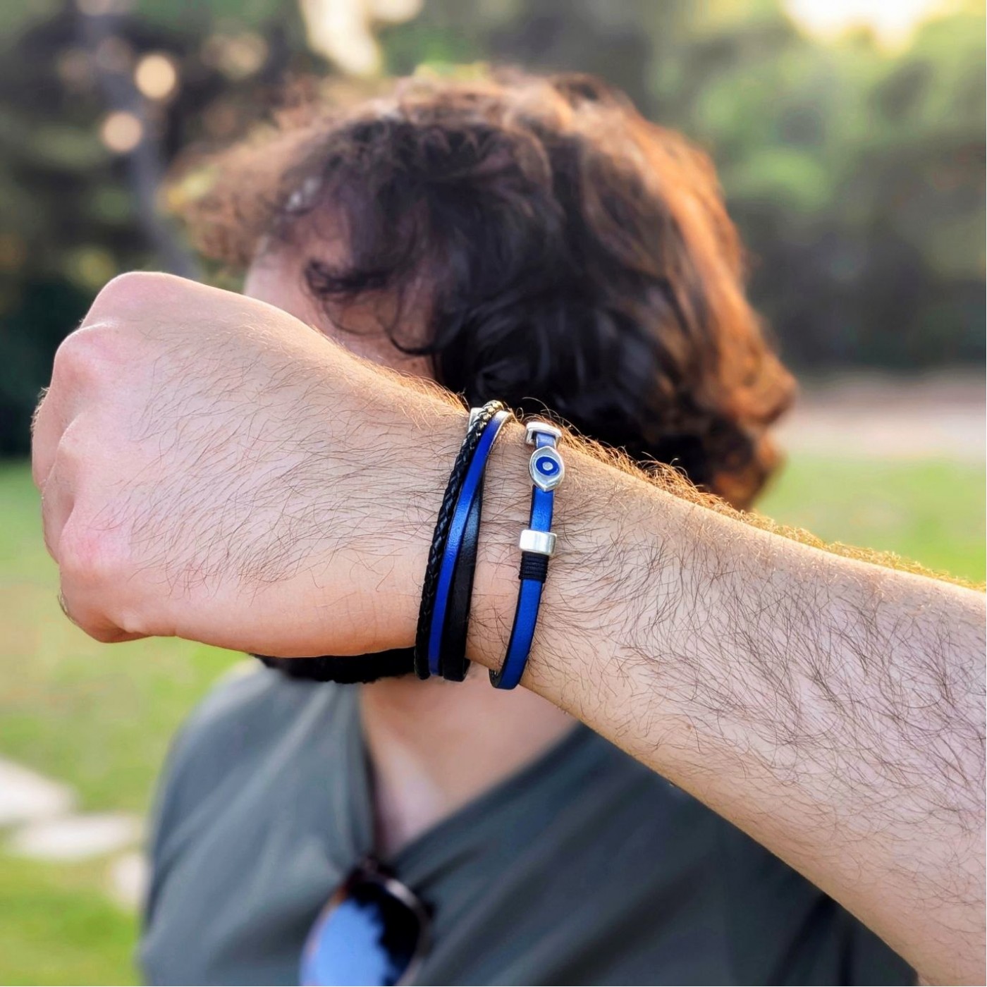 Leather Men's Bracelet — Bracelets from Toolittle — additional view 2