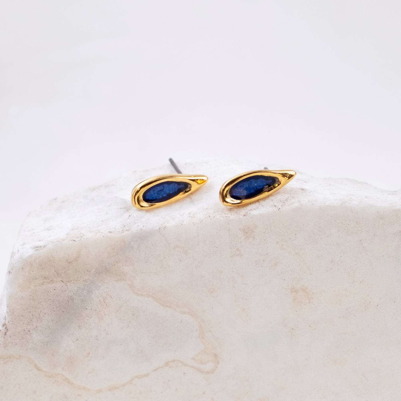 Gold-plated Drop Earrings — Earrings from Toolittle — additional view 3