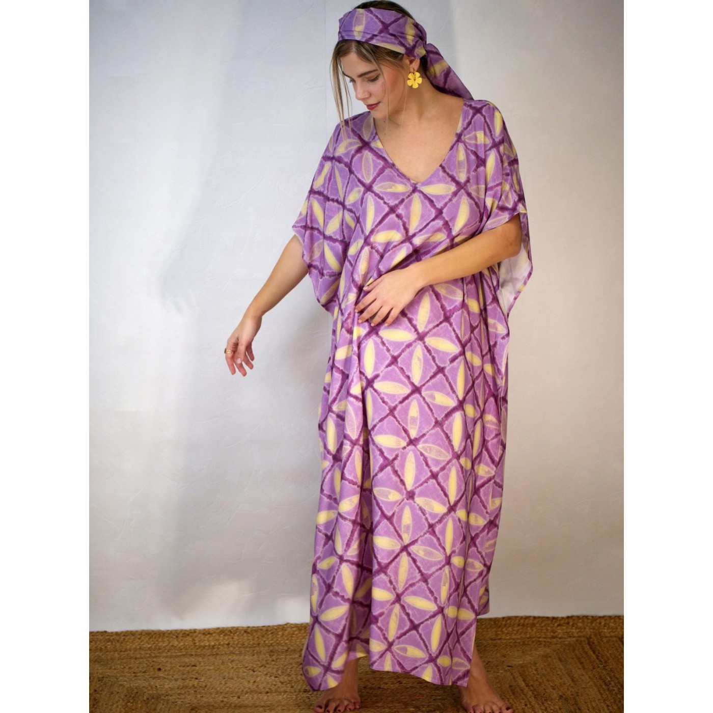 KOKKOSAMMOU Maxi caftan Corfu — Dresses from Toolittle — additional view 4