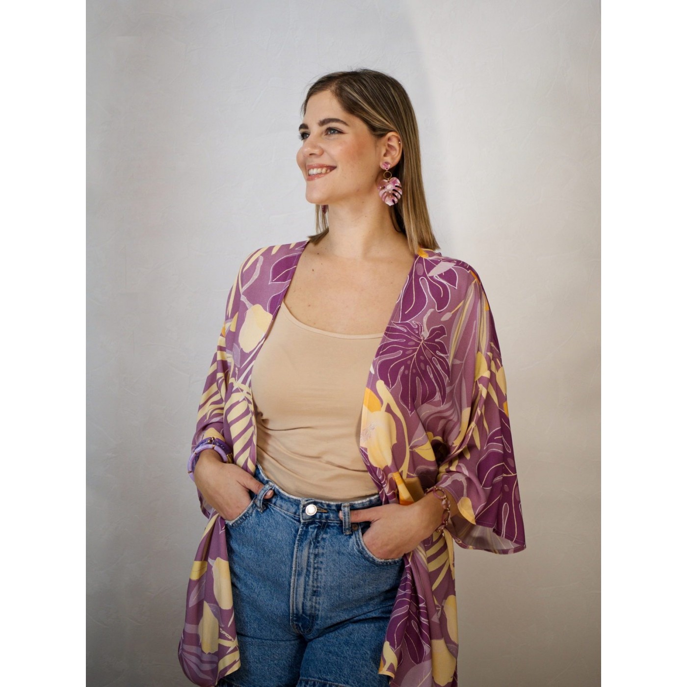 KOKKOSAMMOU Kimono Peach Fuzz — Dresses from Toolittle — additional view 3