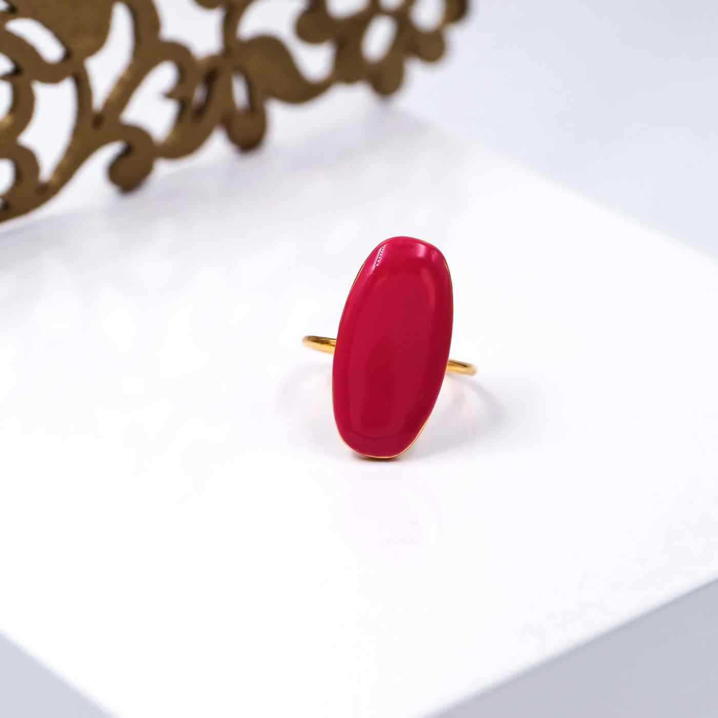 Stainless steel ring with enamel — Rings from Toolittle — additional view 2