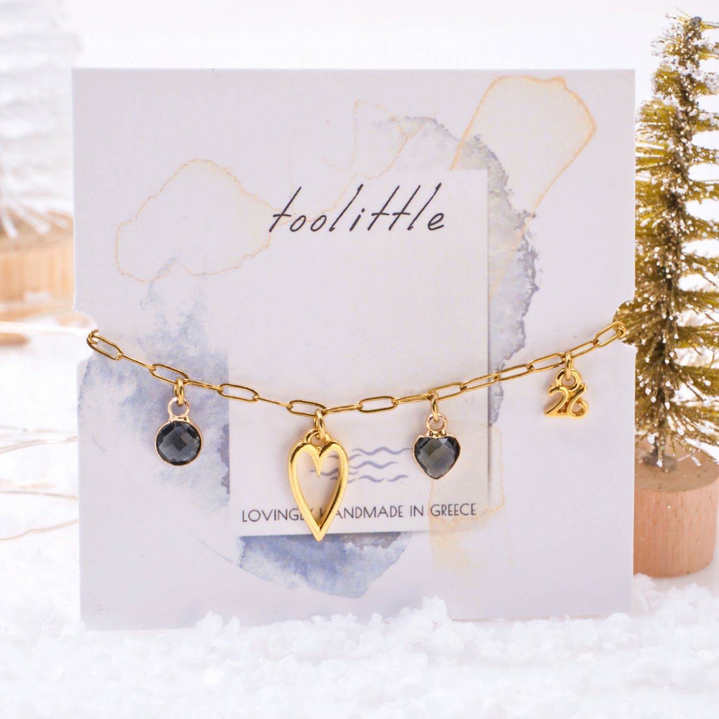 2026 Lucky Bracelet: Crystals & Metal Heart — Pendants & charms from Toolittle — additional view 4