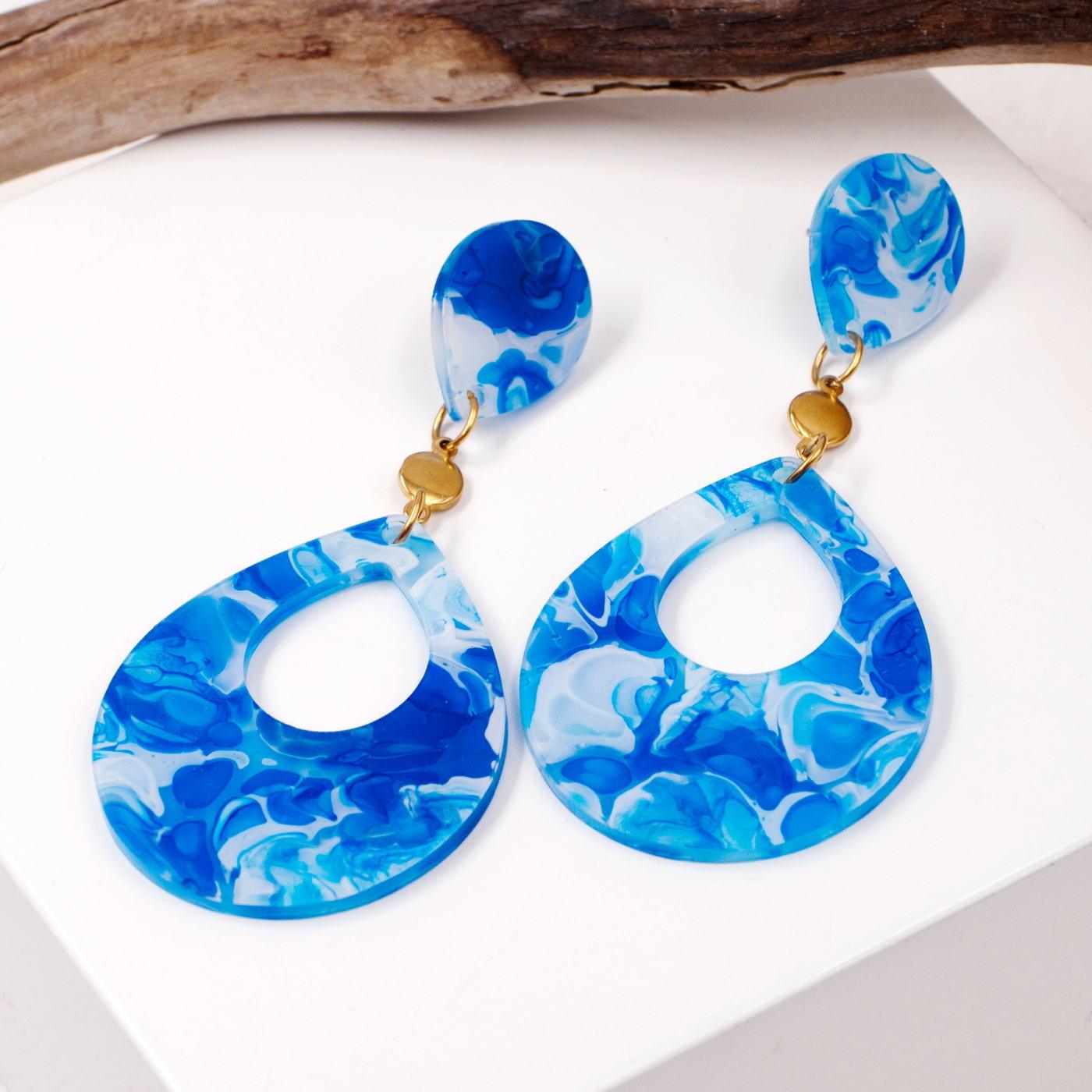 Plexiglass Drop Earrings | Color Option — Earrings from Toolittle — additional view 4