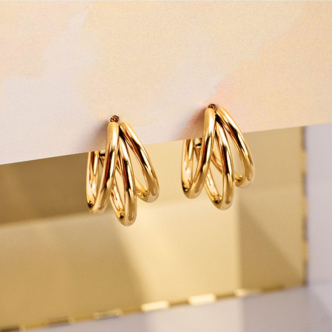 Gold-Plated Hoop Earrings – Timeless Elegance — Earrings from Toolittle — additional view 5