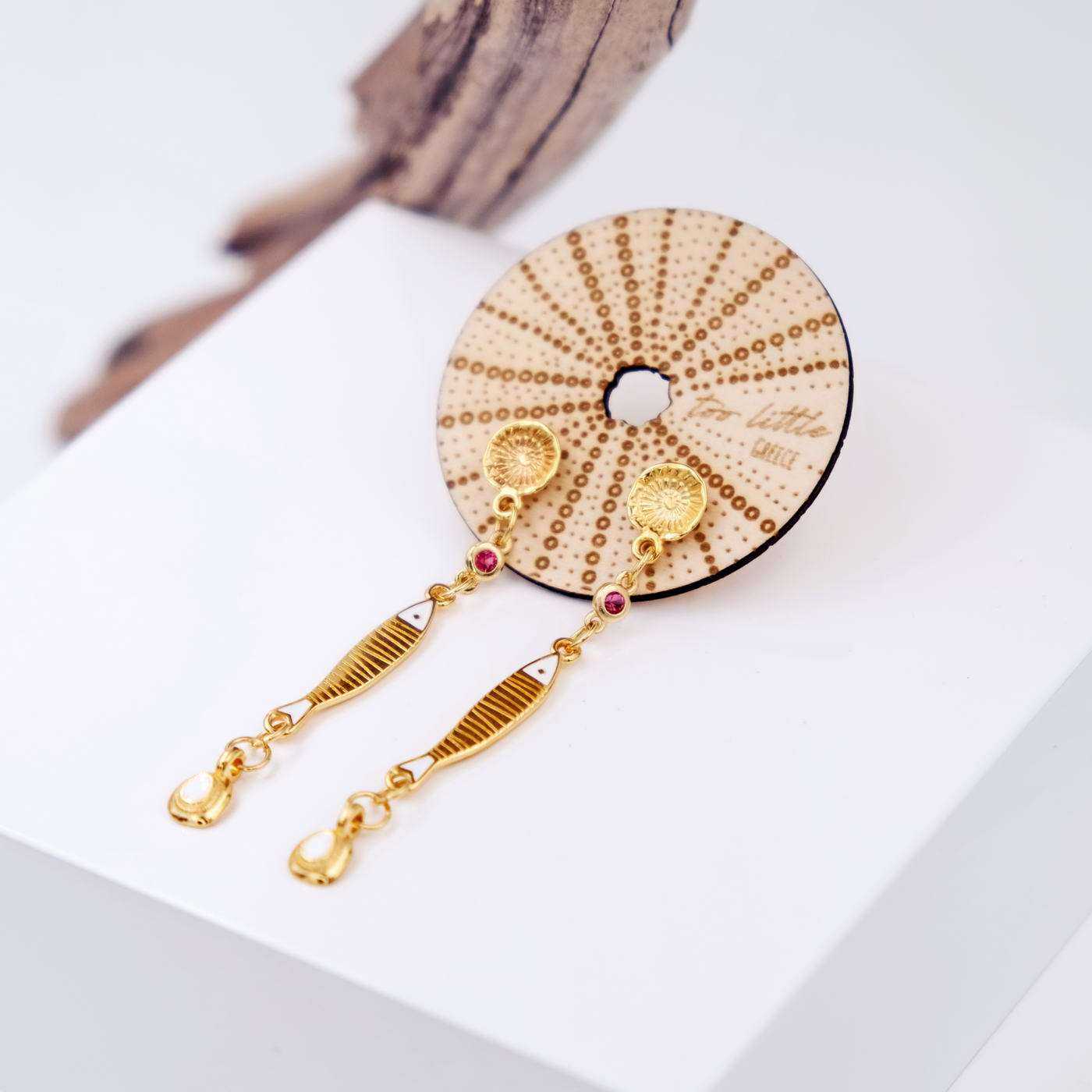 Long earrings Sea urchin — Earrings from Toolittle — additional view 4