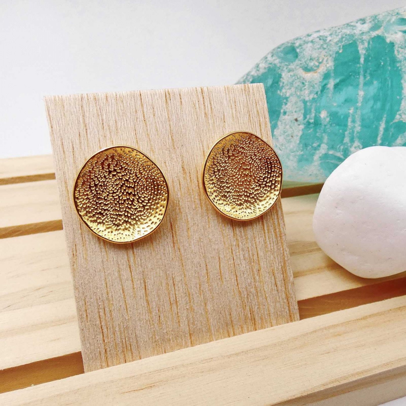 Seasand Stud Earrings — Earrings from Toolittle — additional view 3