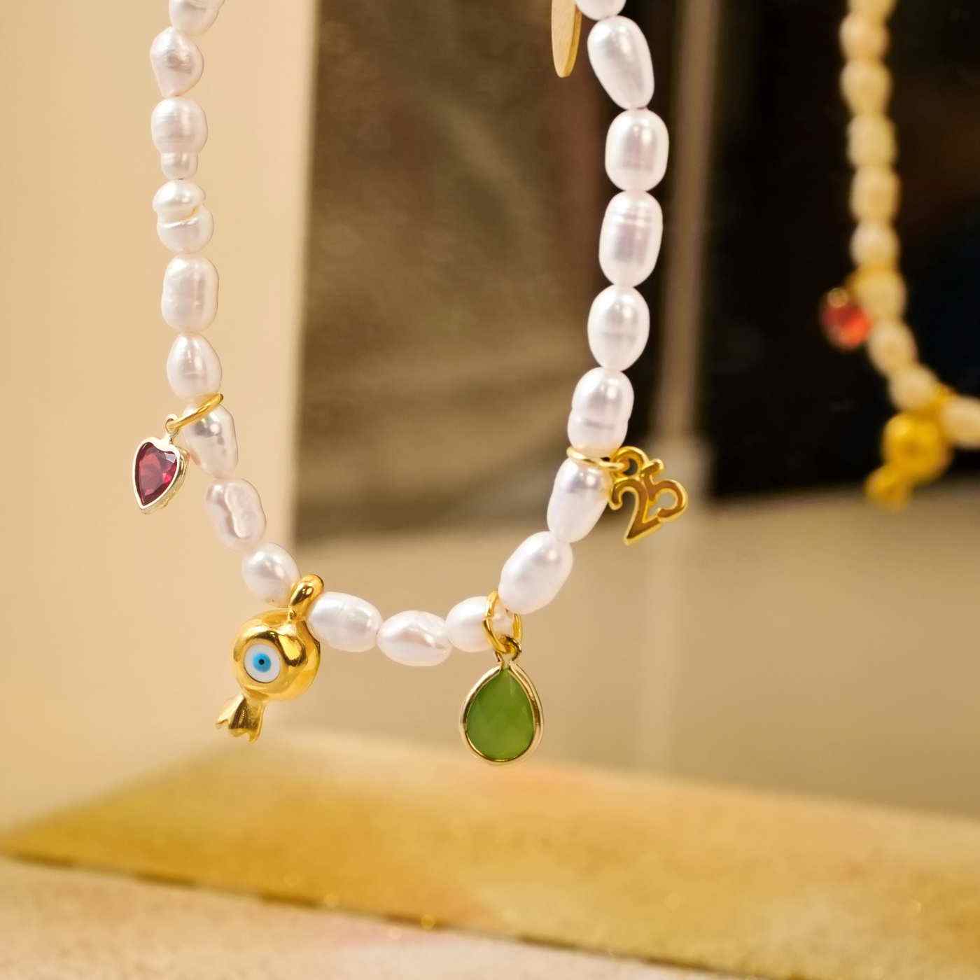Fresh Water Pearls Lucky Bracelet — Pendants & charms from Toolittle — additional view 4