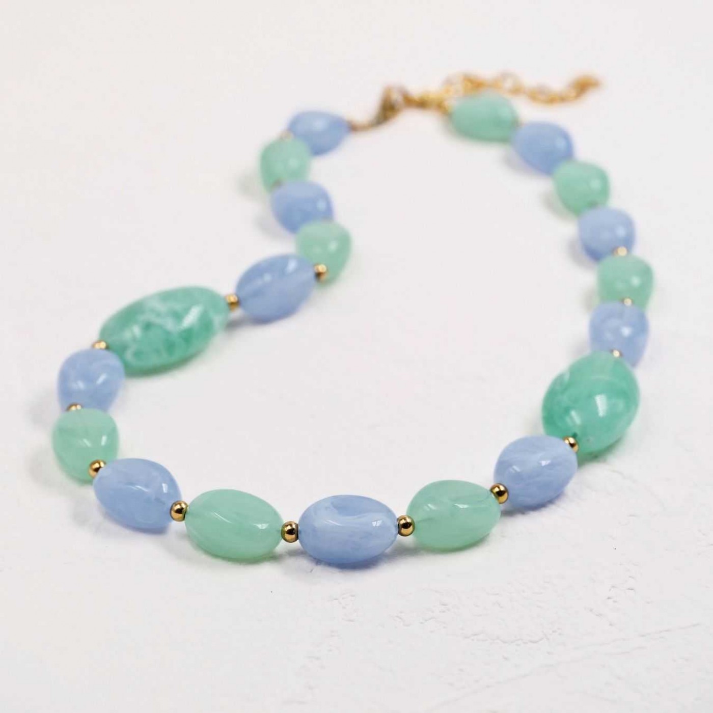 Stainless Steel Jewelry: Handmade Stone Necklace