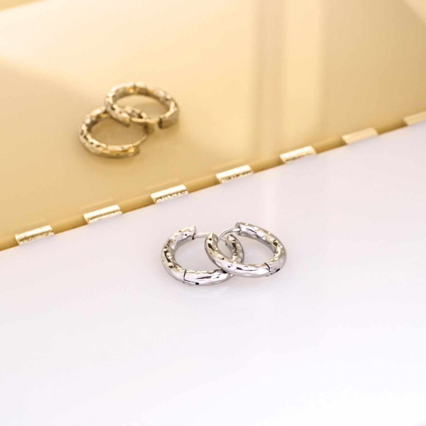 Hoop Earrings – Stainless Steel — Earrings from Toolittle — additional view 3