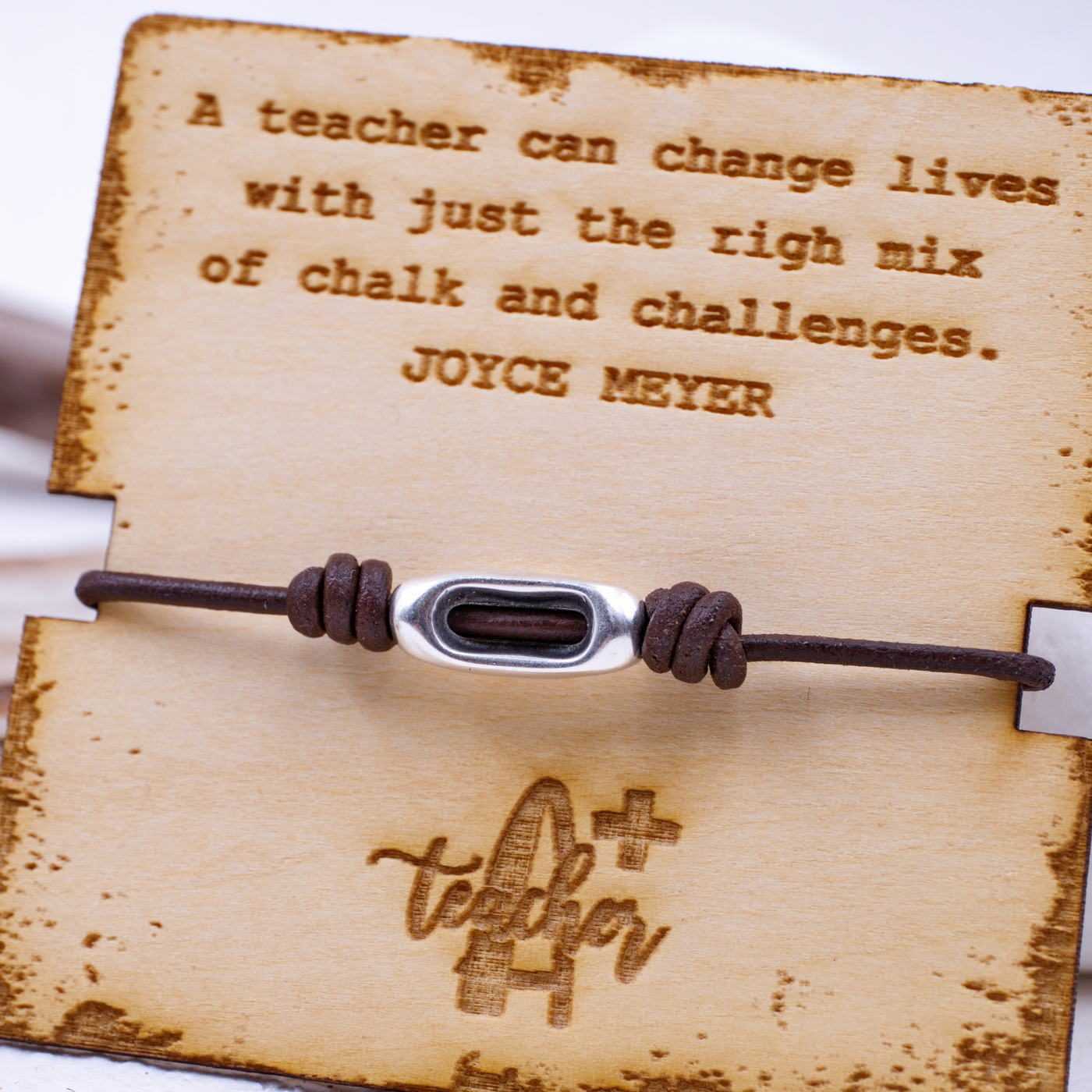 Men's bracelet Vintage Tag for Teachers — Bracelets from Toolittle — additional view 2