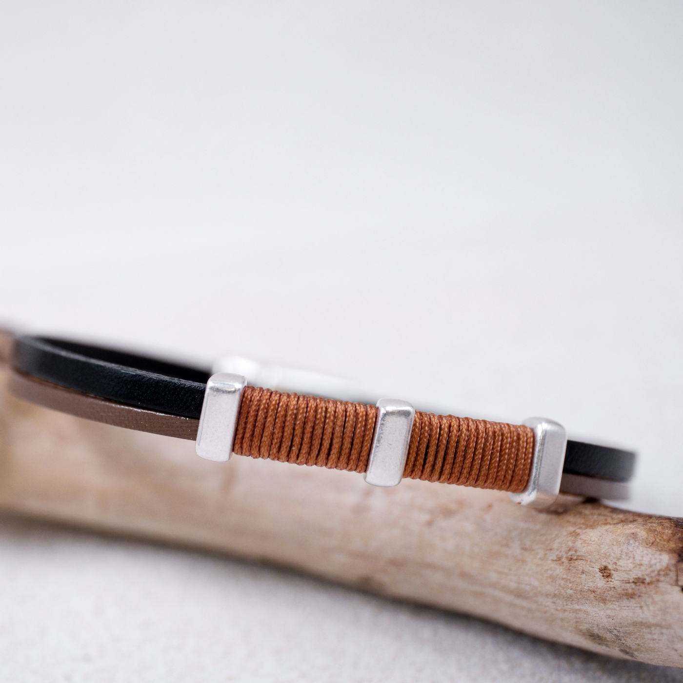 Men's Bracelet of Leather — Bracelets from Toolittle — additional view 3