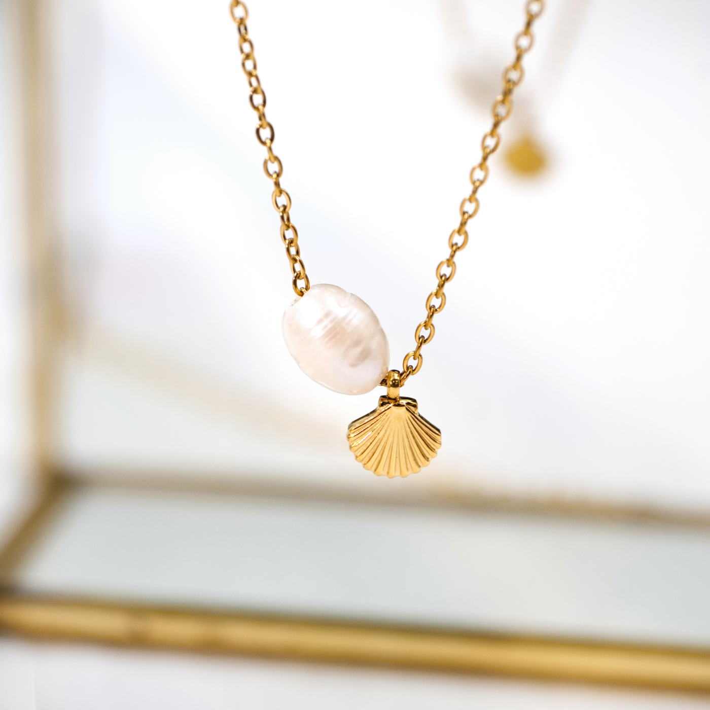 Inox Sea Shell Chain Necklace — Necklaces from Toolittle — additional view 3