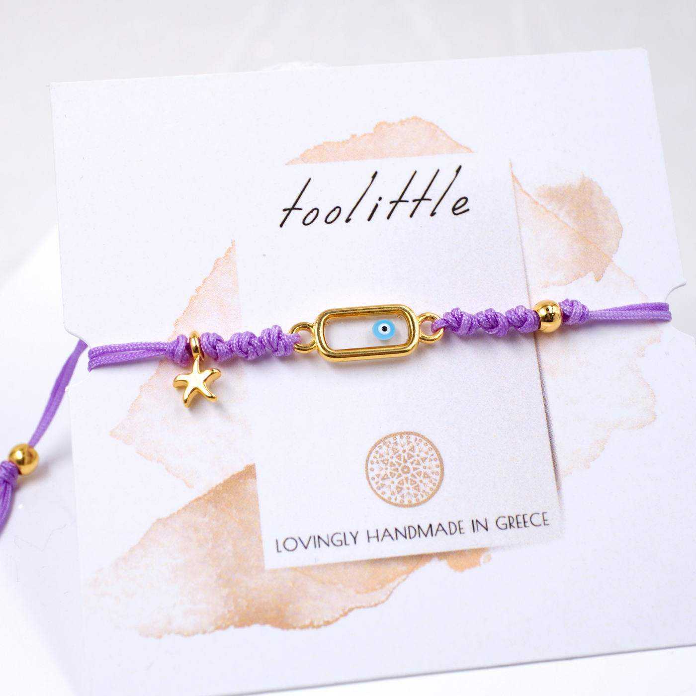 Evil Eye Macrame Bracelet — Bracelets from Toolittle — additional view 4