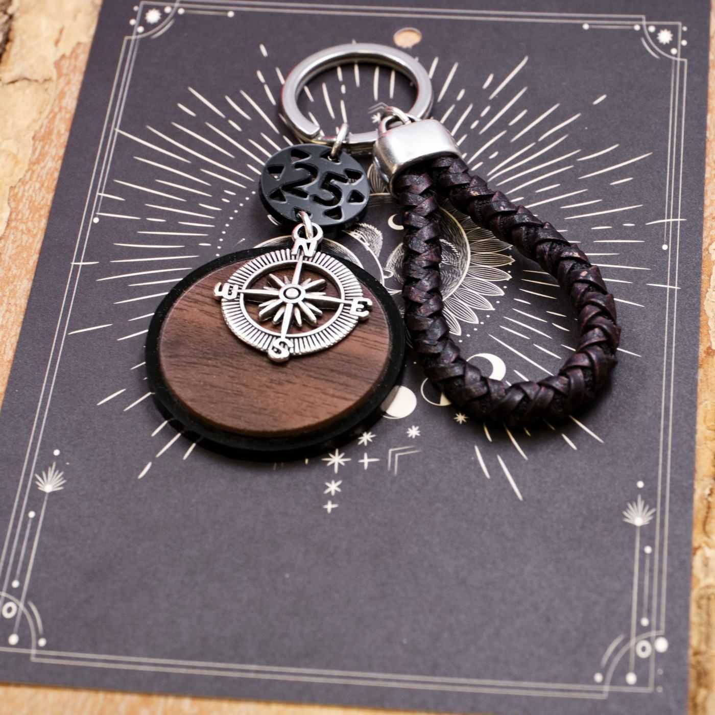 2026 Compass Men's Lucky Keychain — Pendants & charms from Toolittle — additional view 2