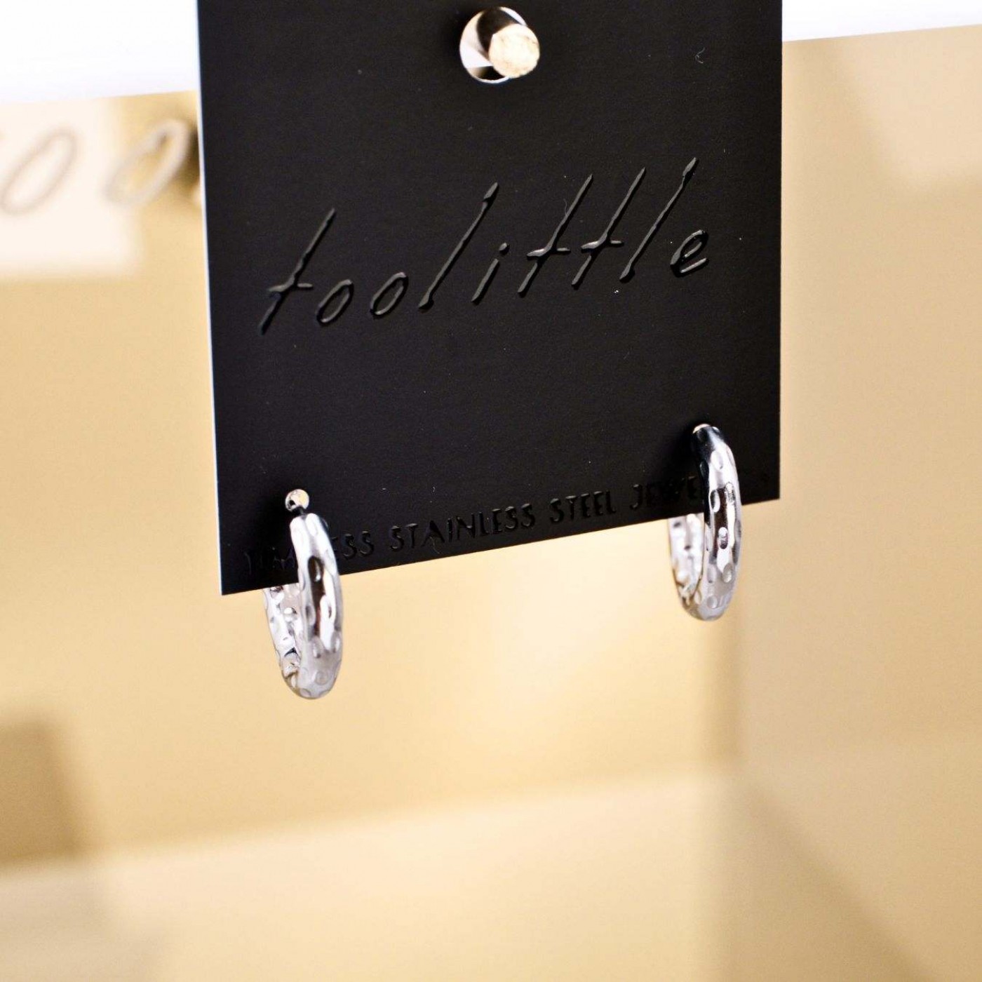 Hoop Earrings – Stainless Steel — Earrings from Toolittle — additional view 2