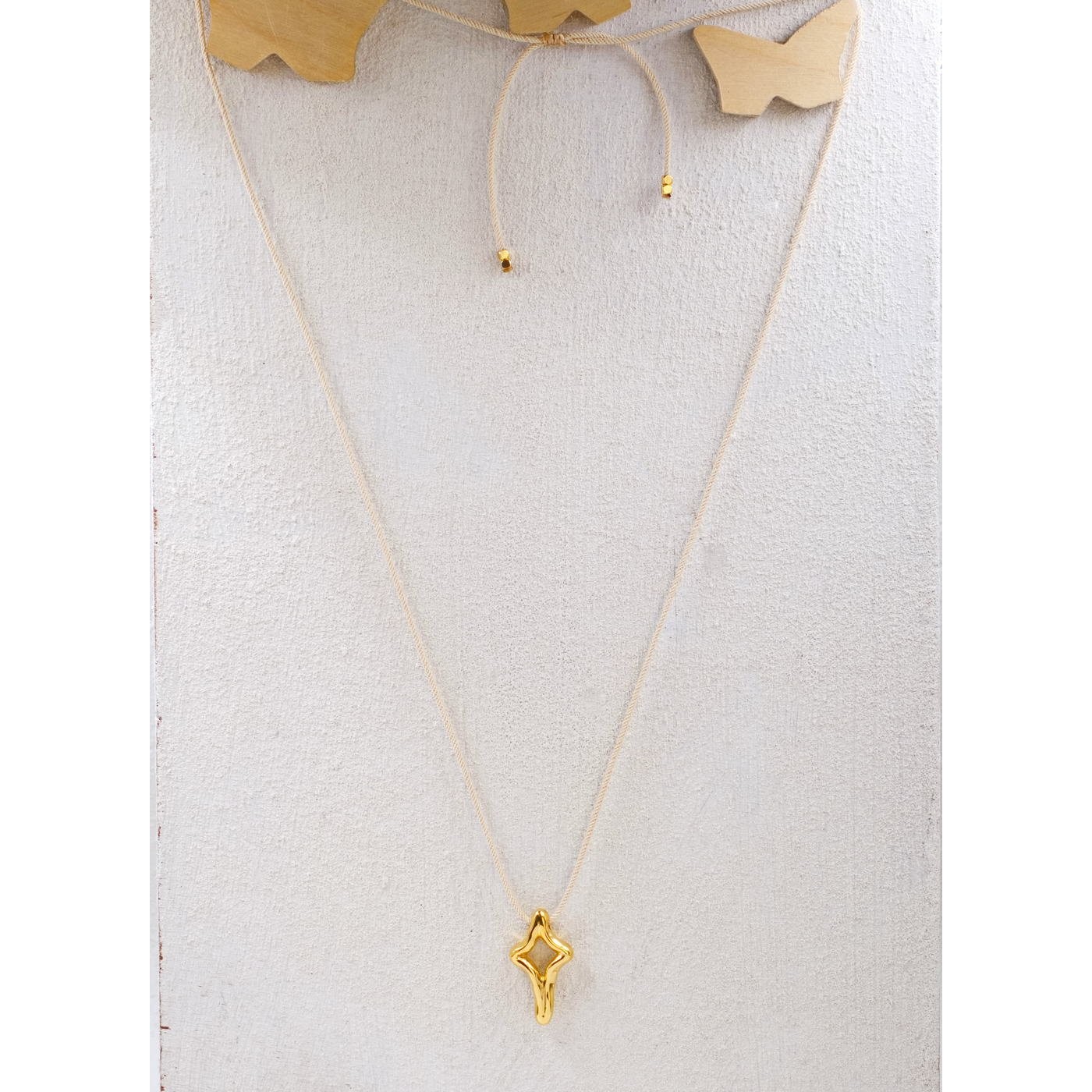 Organic Pendant Cross Necklace — Necklaces from Toolittle — additional view 3
