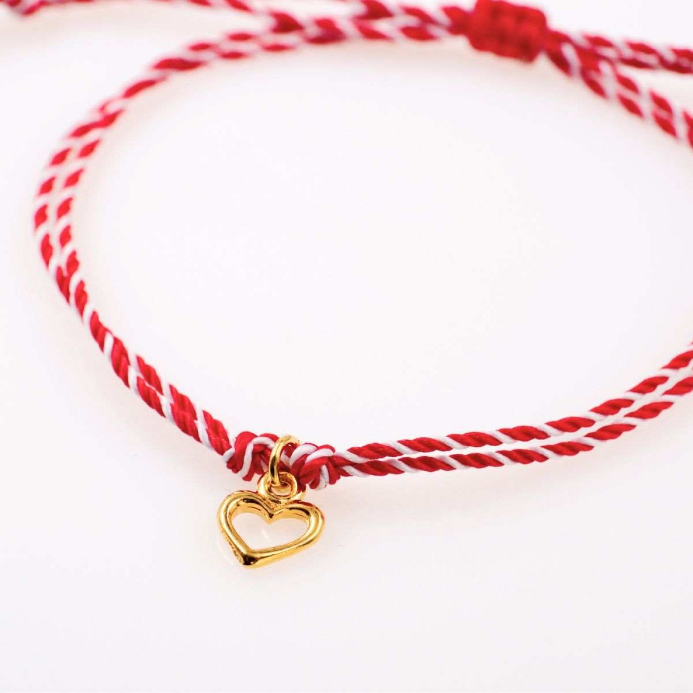 Women’s Martaki Bracelet | Outline Heart Charm