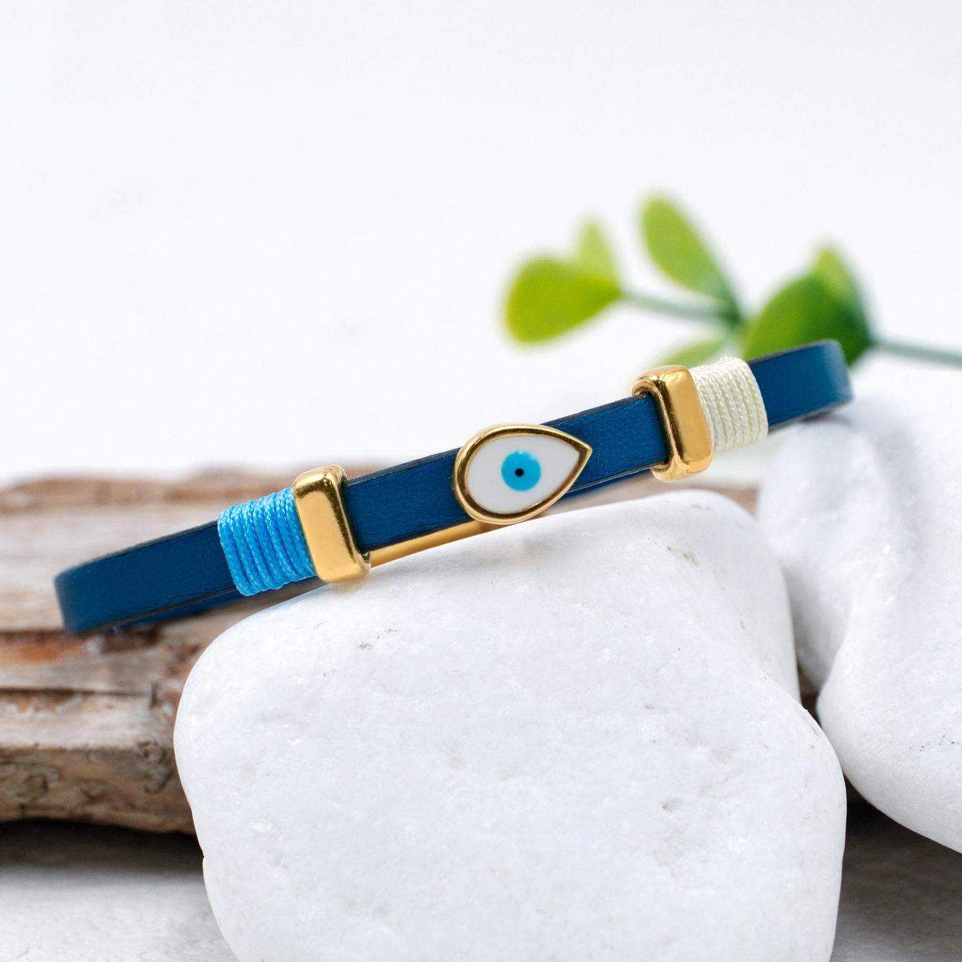 Eye Drop Leather Bracelet — Bracelets from Toolittle — additional view 3