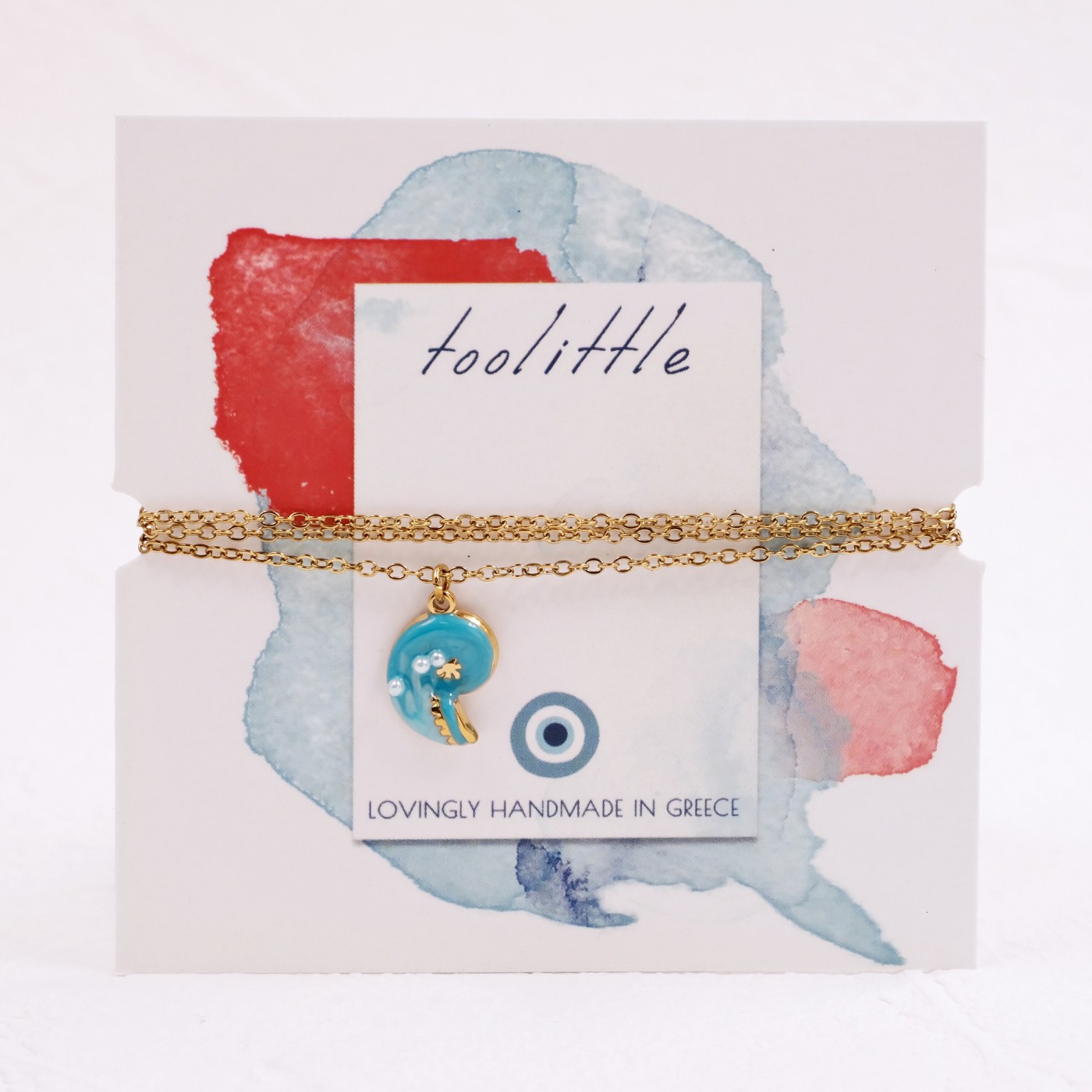 Stainless Steel Jewelry: Pearl Sea Shell Necklace — Necklaces from Toolittle — additional view 3