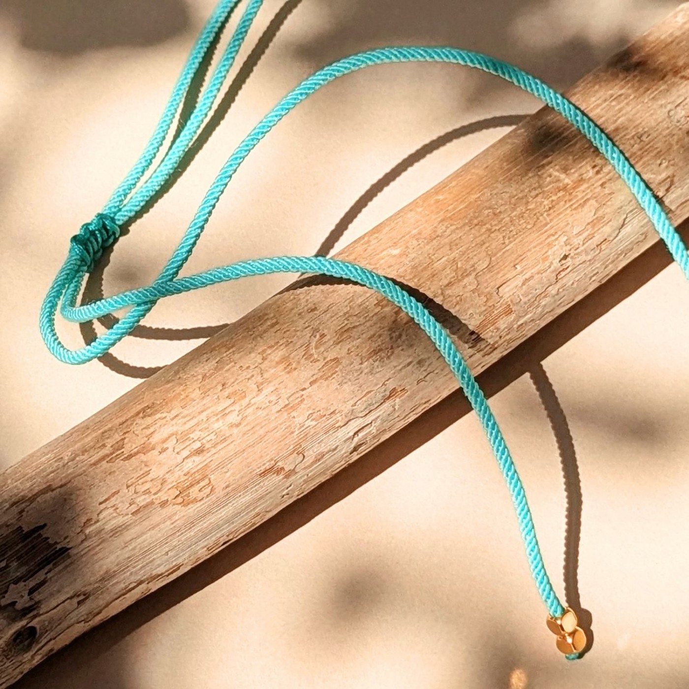 Cord Necklace with Enamelled Evil Eye — Necklaces from Toolittle — additional view 2