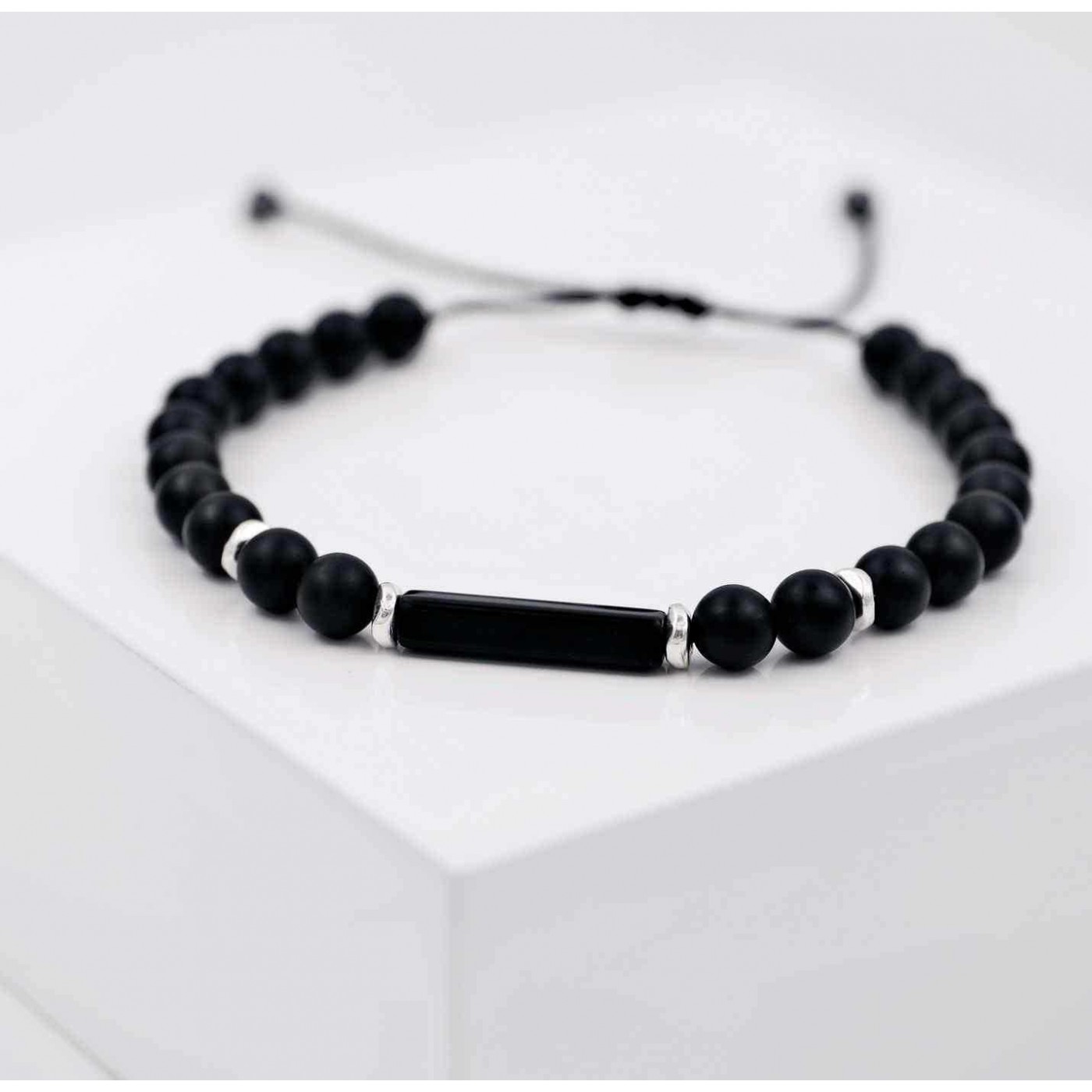 Bracelet for men with semiprecious beads — Bracelets from Toolittle — additional view 3