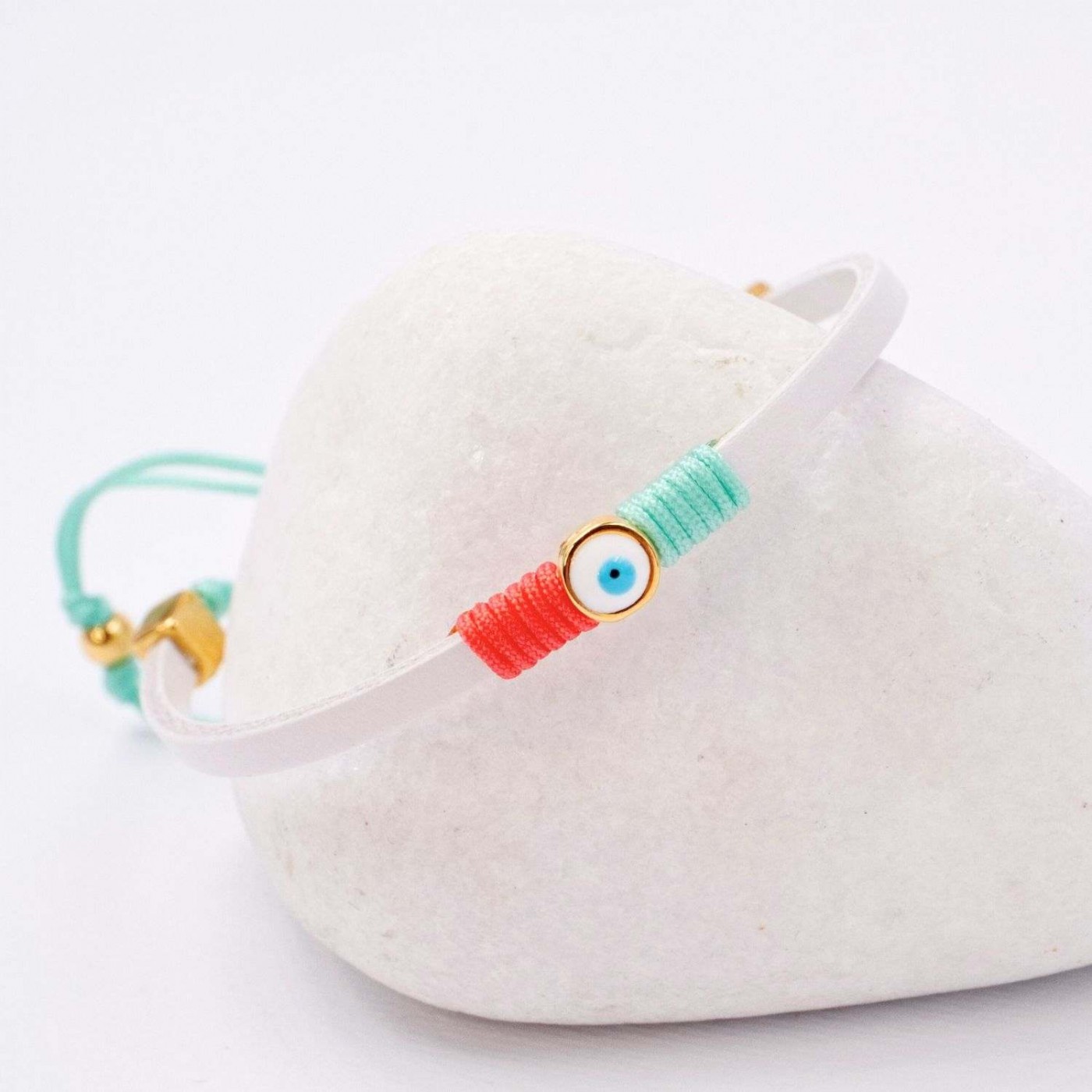Evil Eye Leather Kids Bracelet — Bracelets from Toolittle — additional view 4