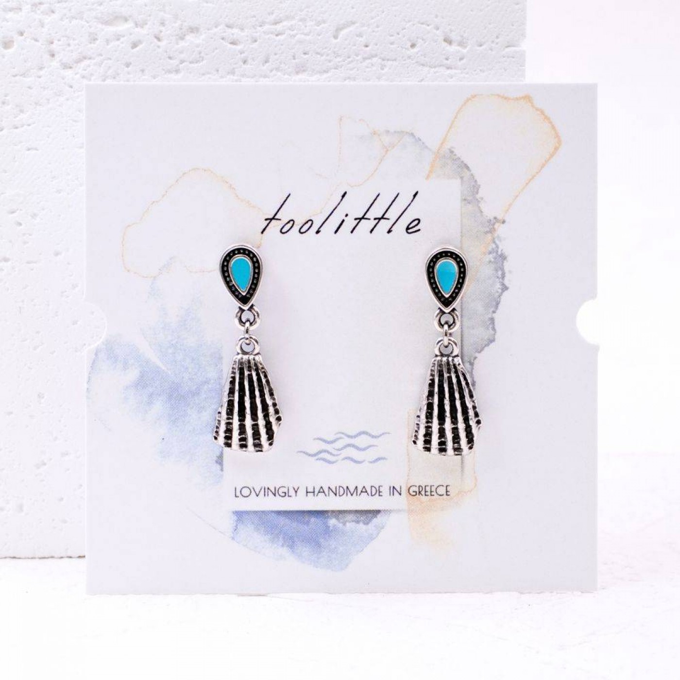 Shell Silver-plated Earrings — Earrings from Toolittle — additional view 2
