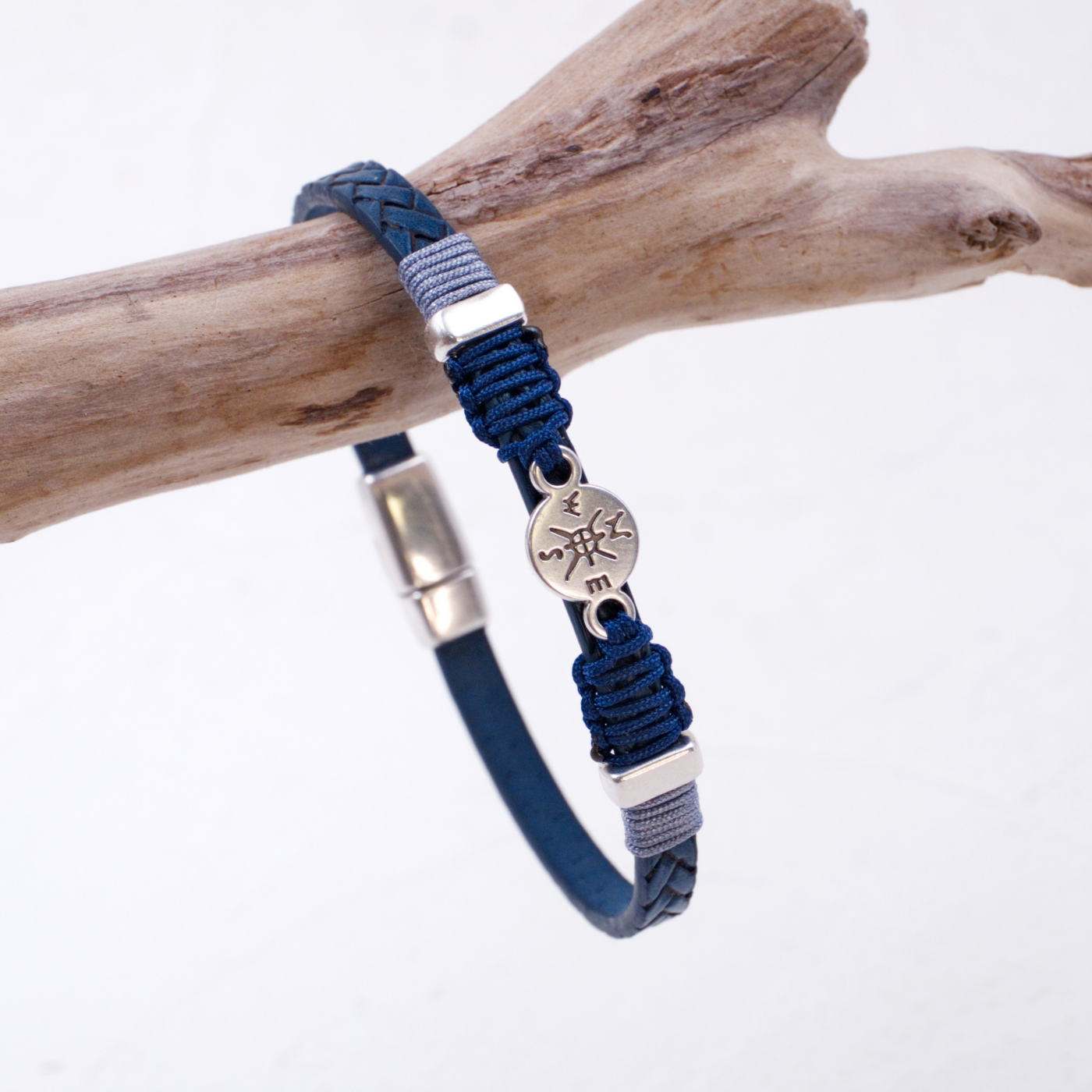 Compass Blue Men's Bracelet — Bracelets from Toolittle — additional view 3