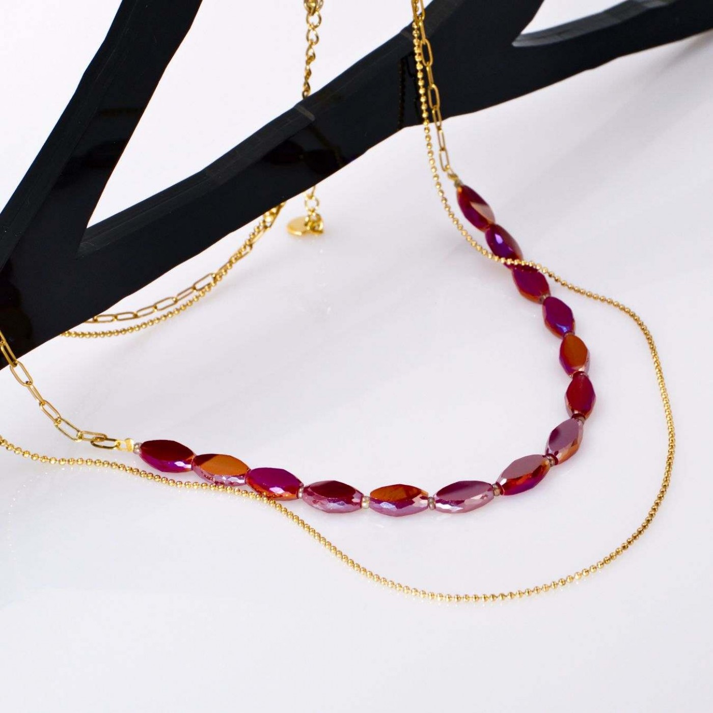 Crystal Jewelry: Handmade Layered Necklace — Necklaces from Toolittle — additional view 6