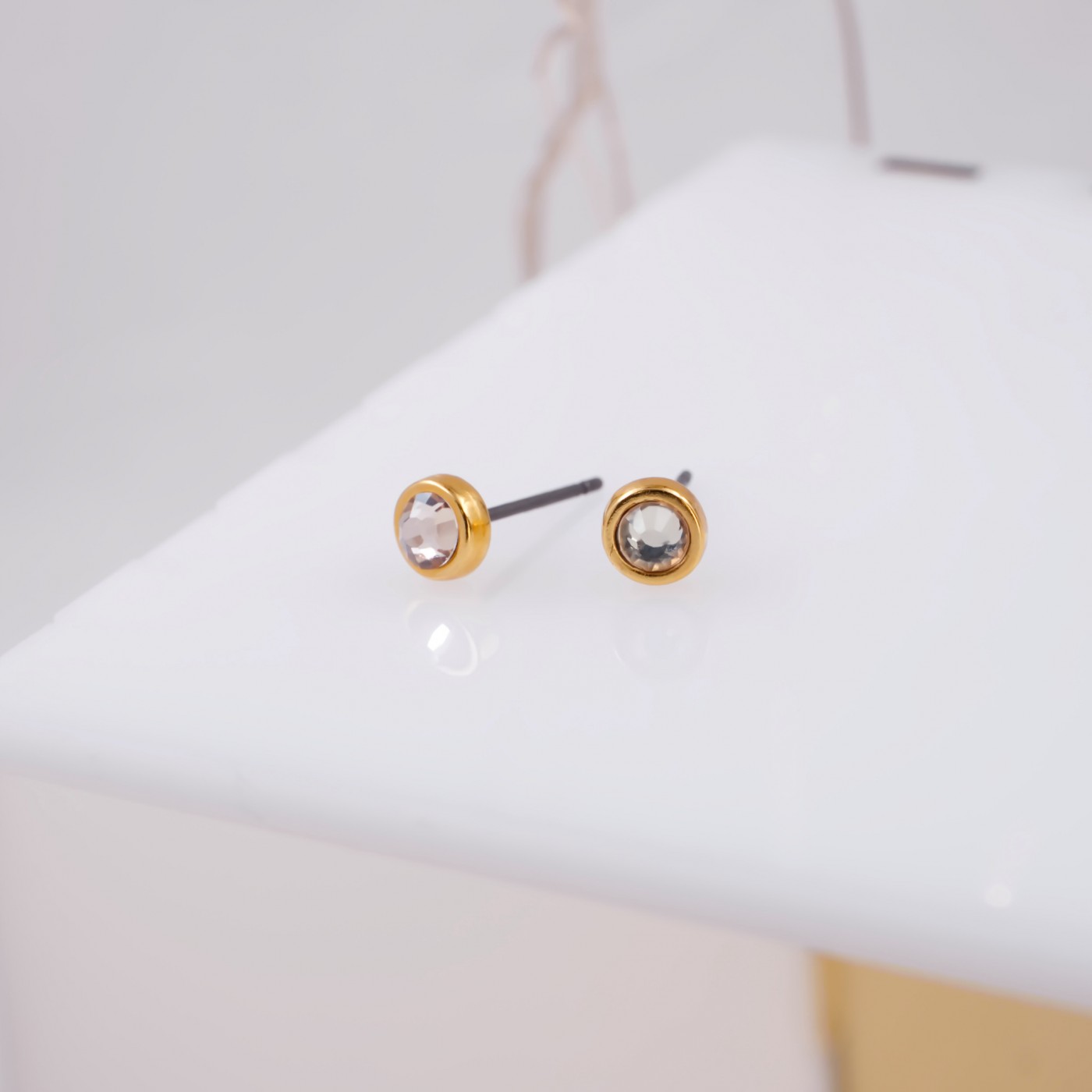 Mini Dots Jewelry: Crystal Earrings — Earrings from Toolittle — additional view 3