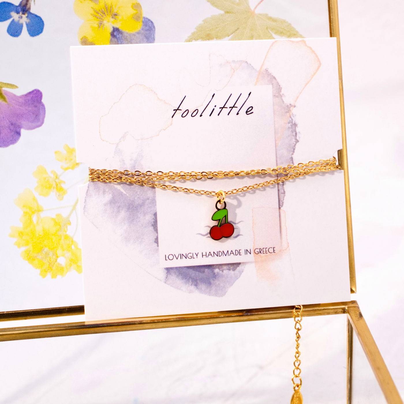 Cherries Inox Chain Necklace — Necklaces from Toolittle — additional view 2