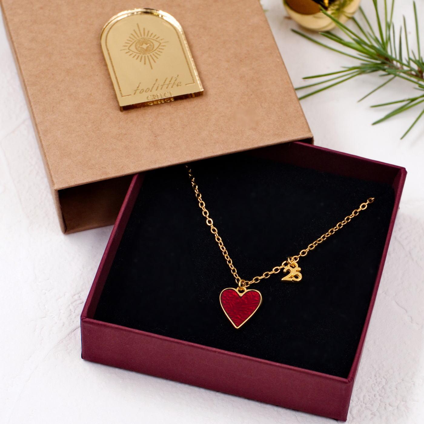 2026 Lucky Enamelled Heart Necklace — Pendants & charms from Toolittle — additional view 3