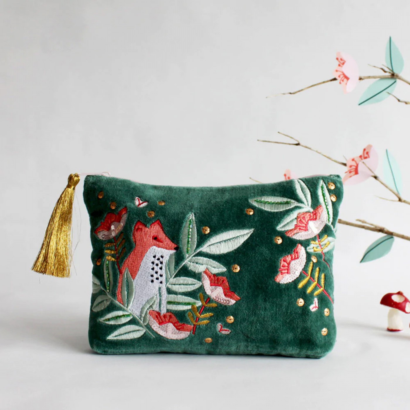 Secret Garden Fox Make Up Bag — Bags & purses from Toolittle — additional view 2