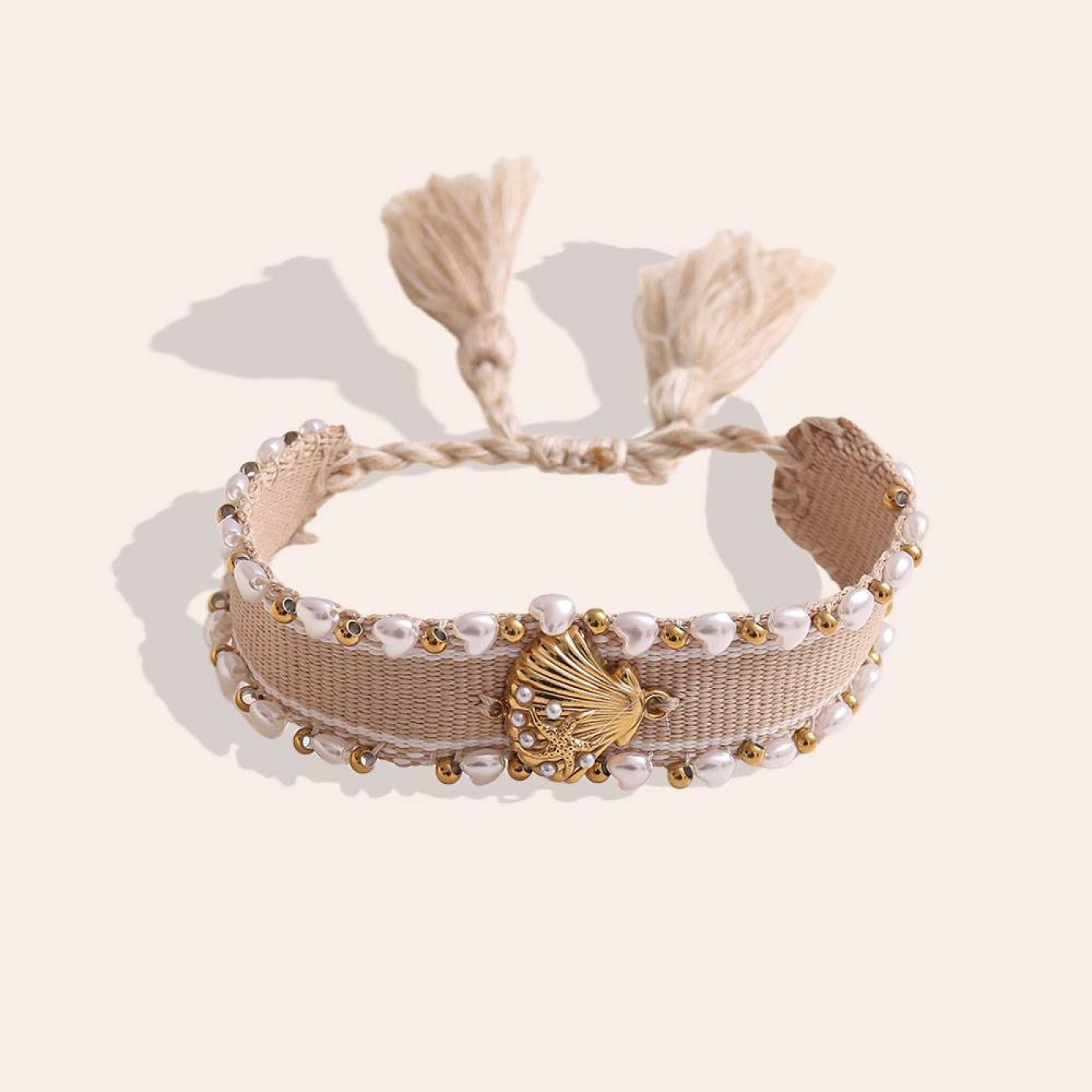 Shell Fabric Bracelet | Color Selection — Bracelets from Toolittle — additional view 4