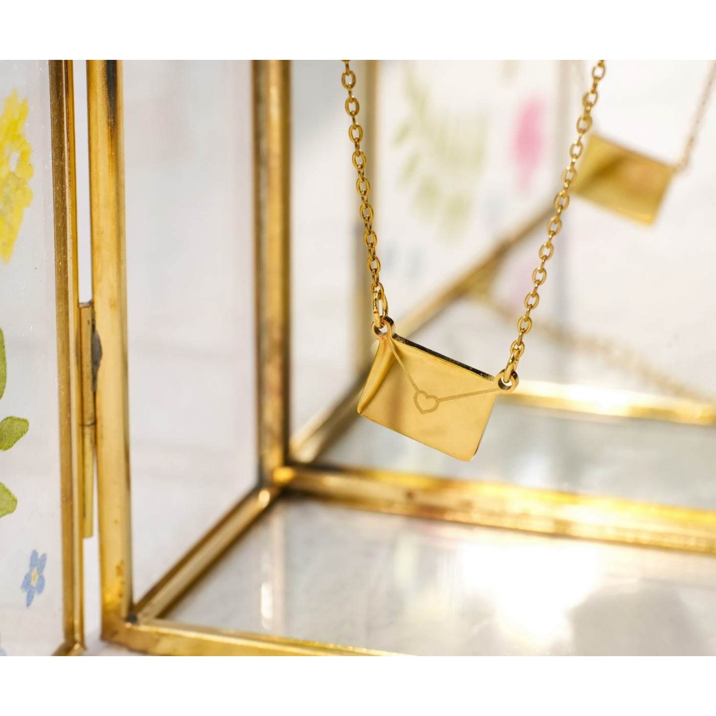 Inox Envelope Chain Necklace — Necklaces from Toolittle — additional view 3