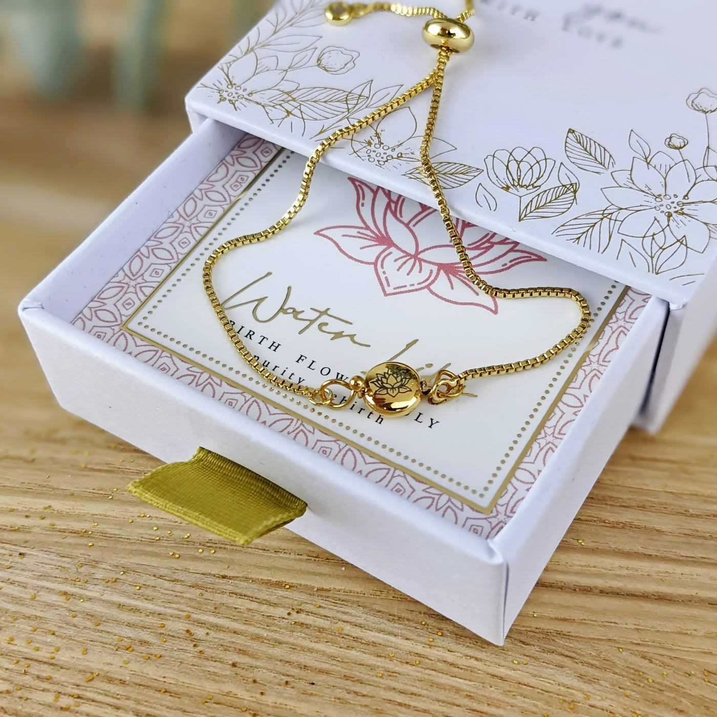 Birth Flower Bracelet - July