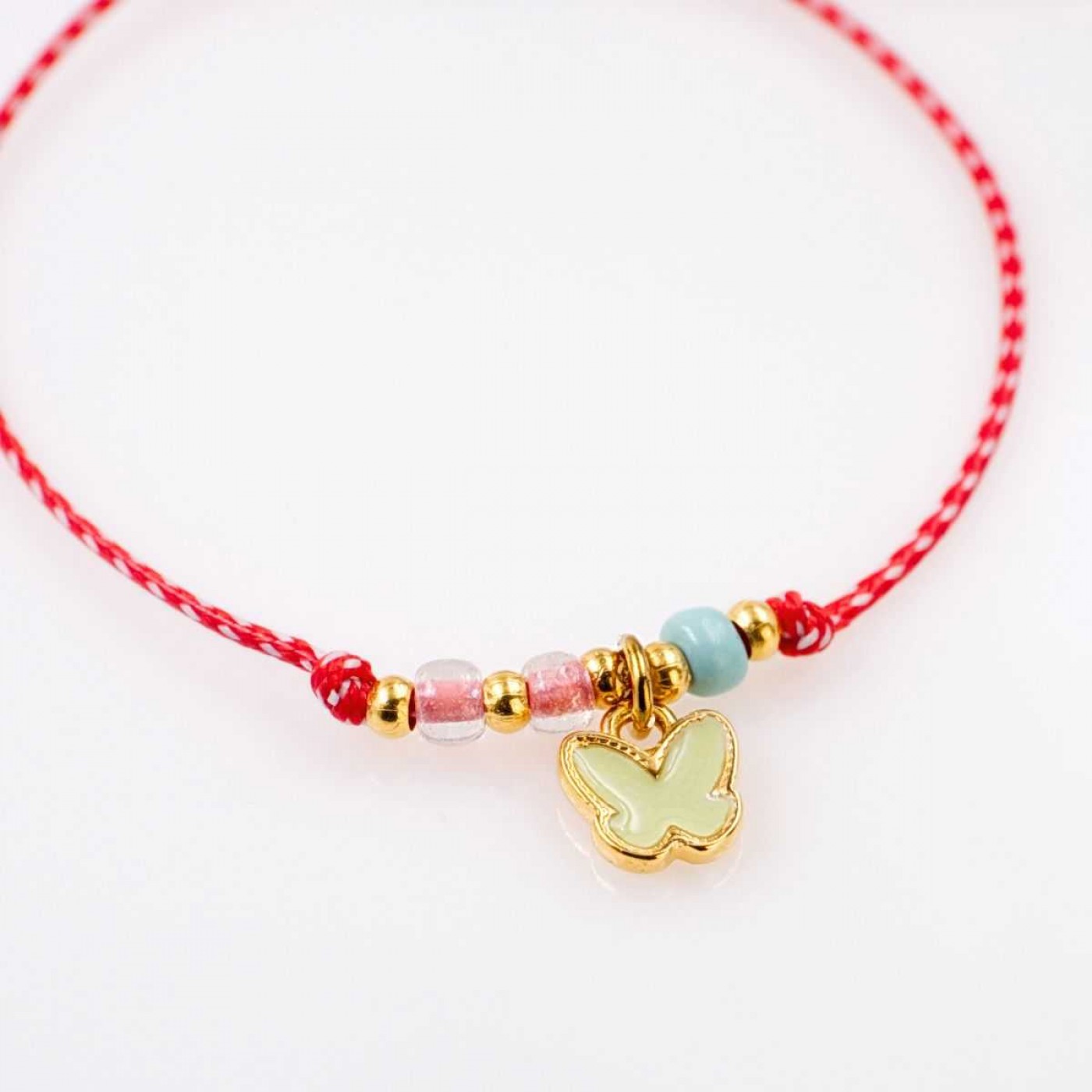 Women’s March Bracelet with Metal Enamel Butterfly | Handmade — Bracelets from Toolittle — additional view 3