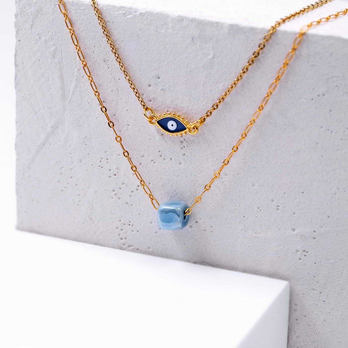 Necklace with crystals and enamel — Necklaces from Toolittle — additional view 2