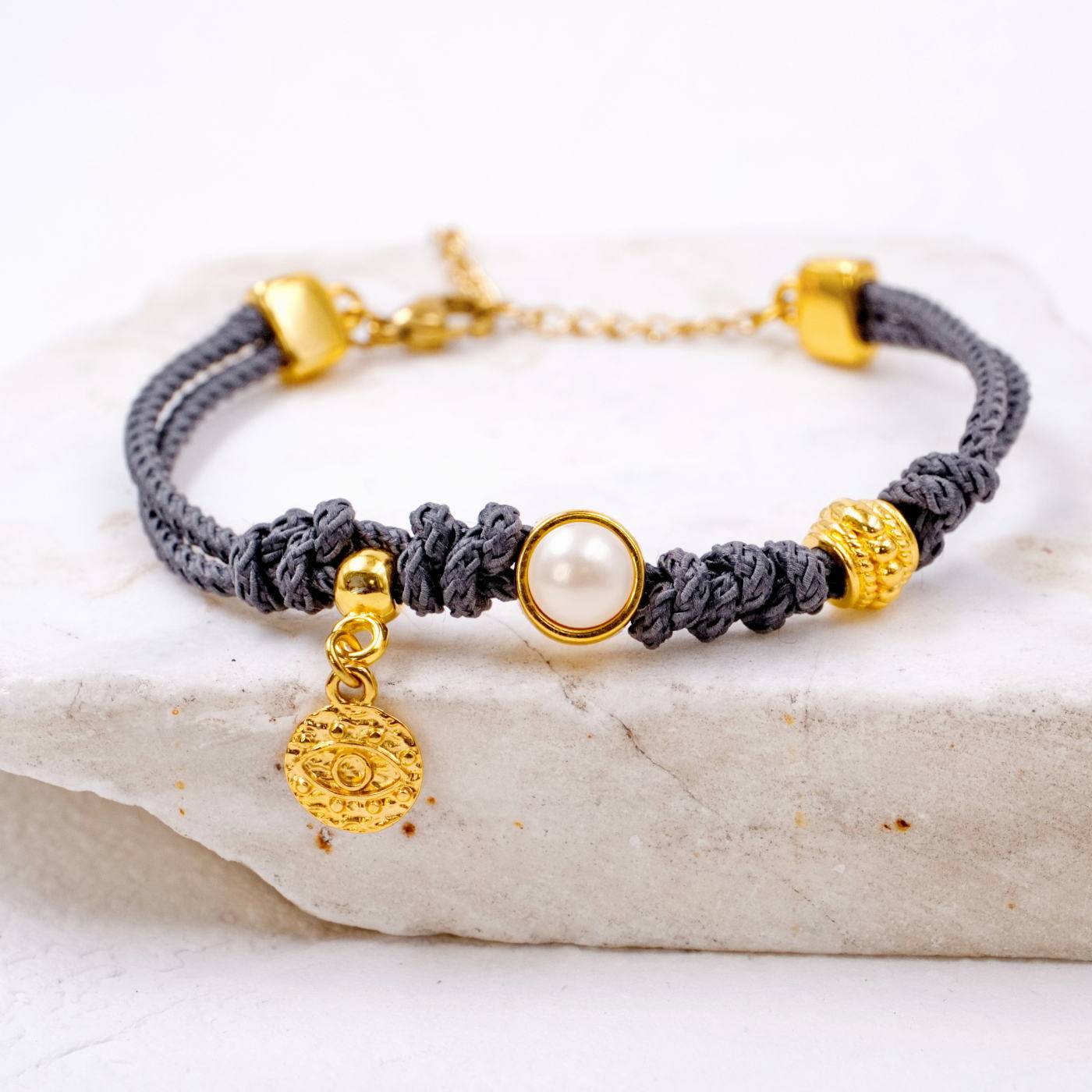 Cord Bracelet with Pearl — Bracelets from Toolittle — additional view 3