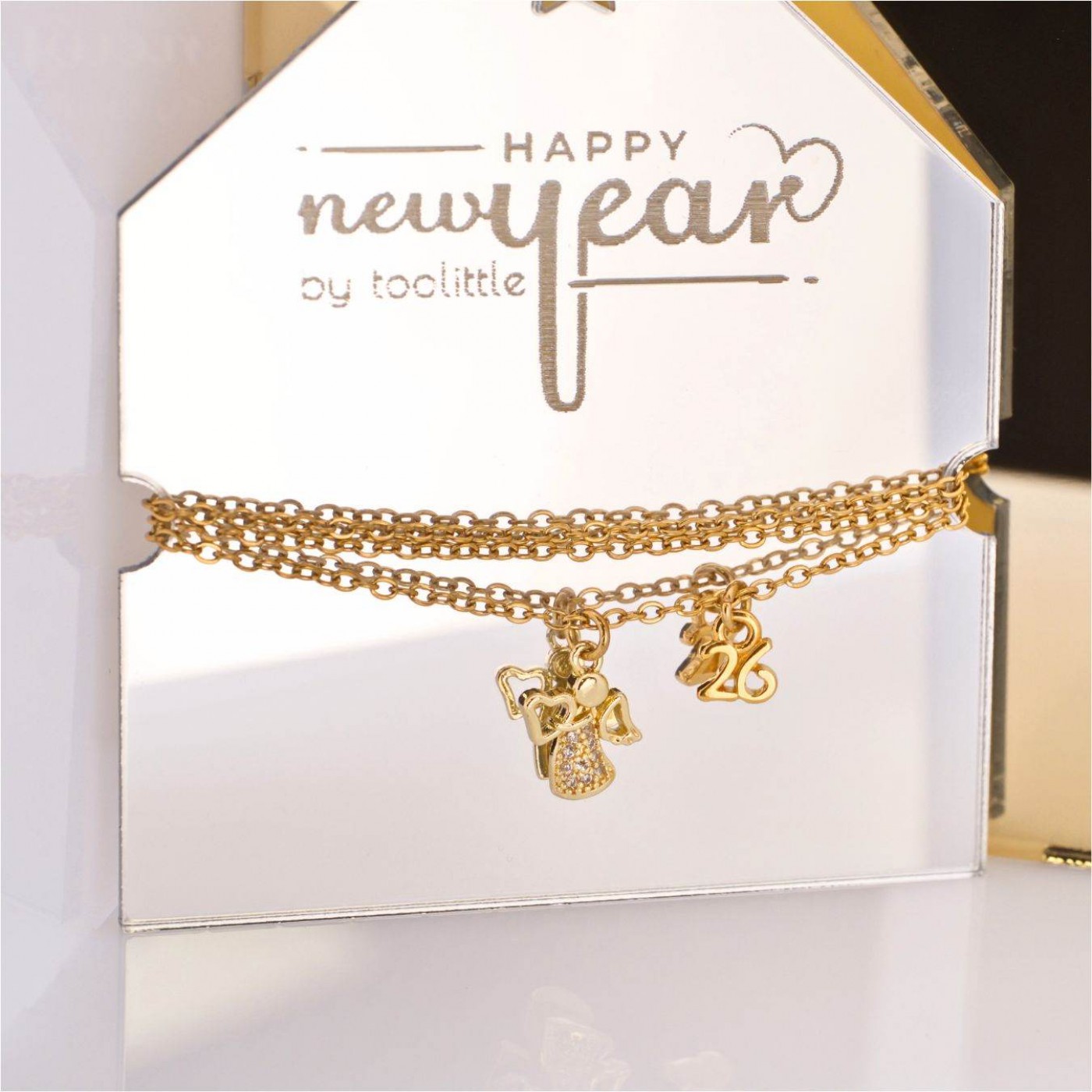 Lucky 2026 Necklace - Rhinestone Angel — Pendants & charms from Toolittle — additional view 2