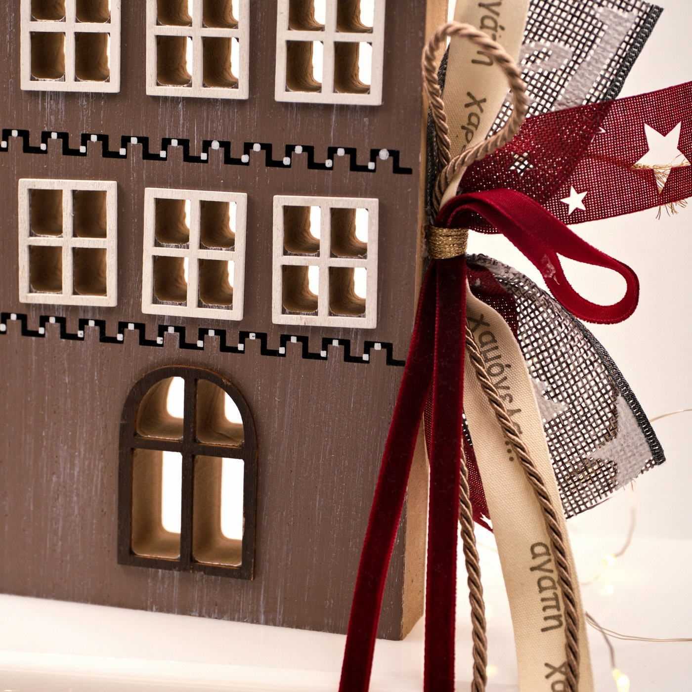 Lucky Charm Wooden House "Scandi Christmas" — Pendants & charms from Toolittle — additional view 4